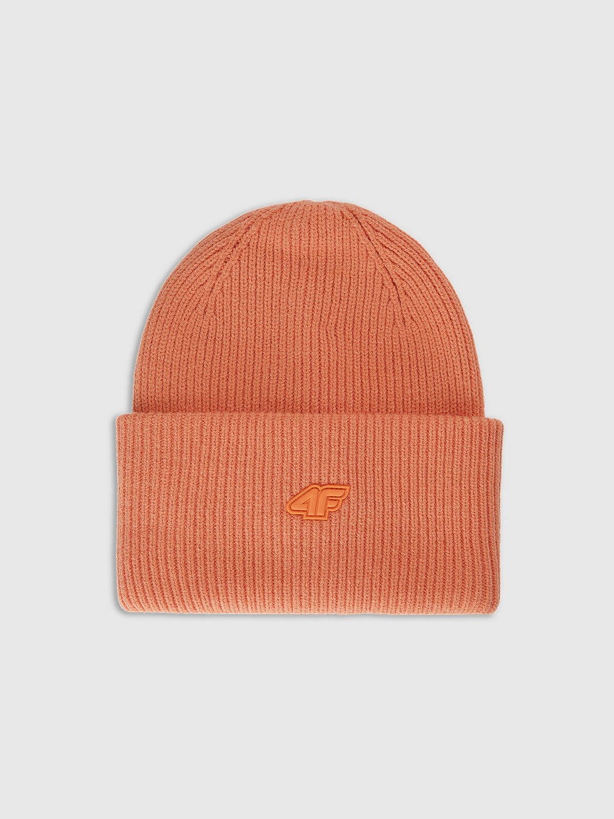 4F Czapka zimowa uniseks - pomarańczowa Uniwersalny