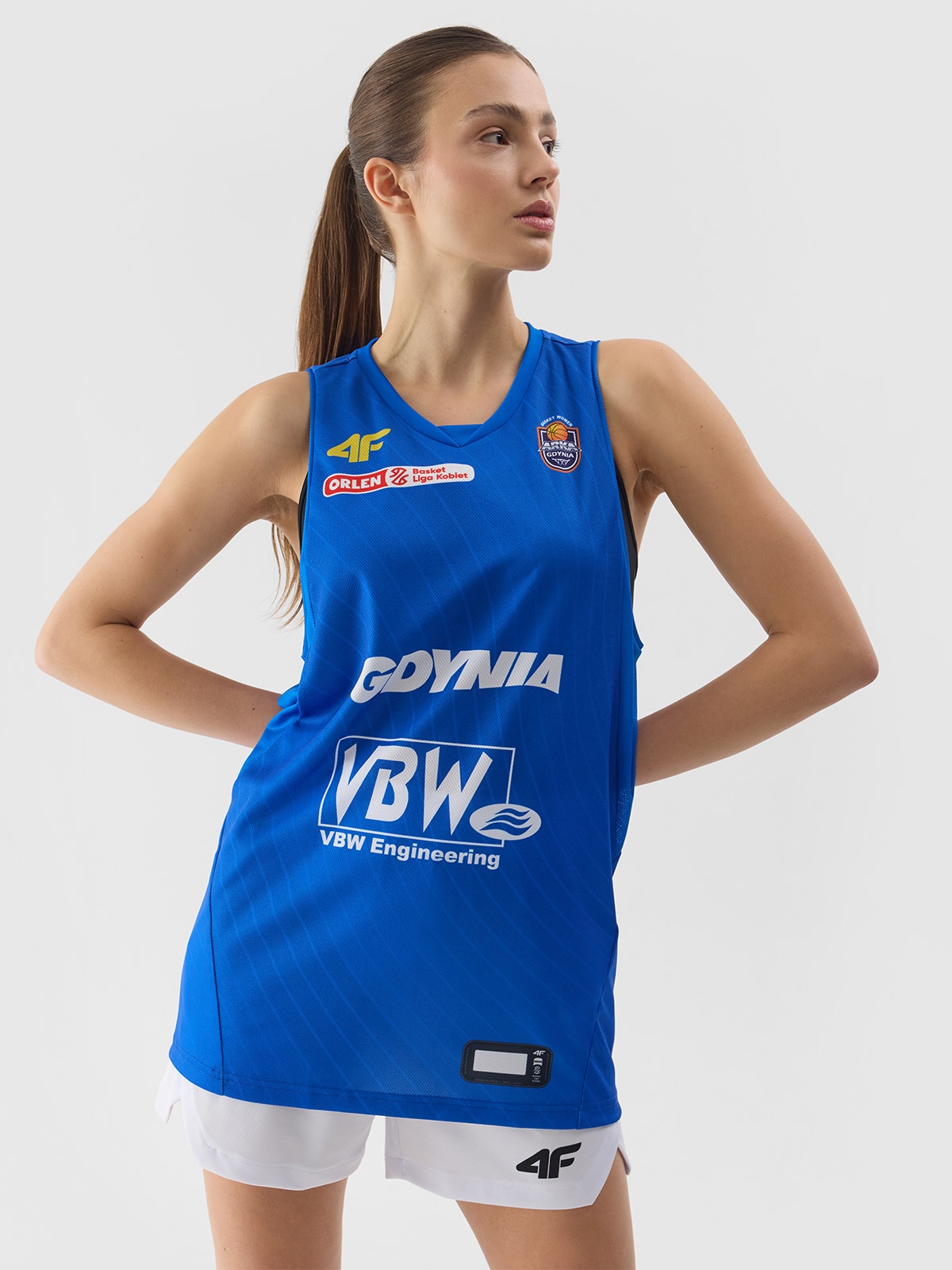 4F Tank top replika wyjazdowy z sezonu 2023/24 damski 4F x VBW Arka Gdynia - multikolor XXL