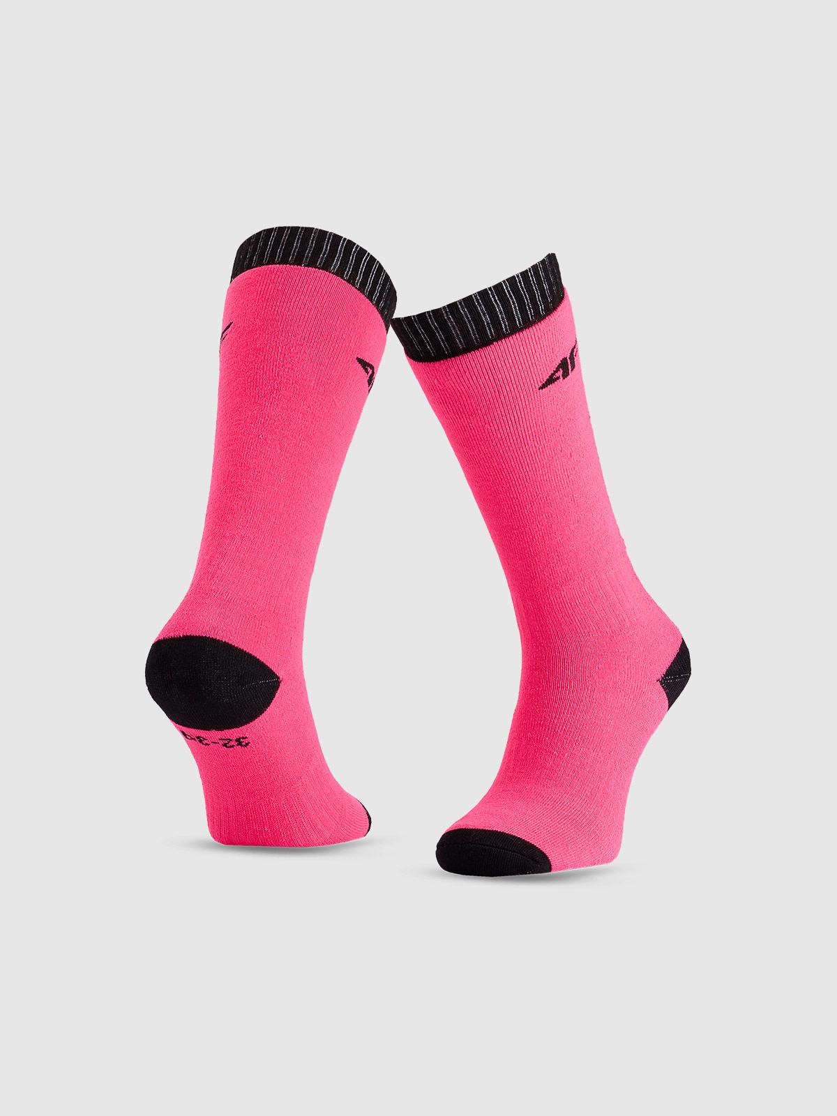 4F Skarpety narciarskie dziewczęce - różowe 32-34