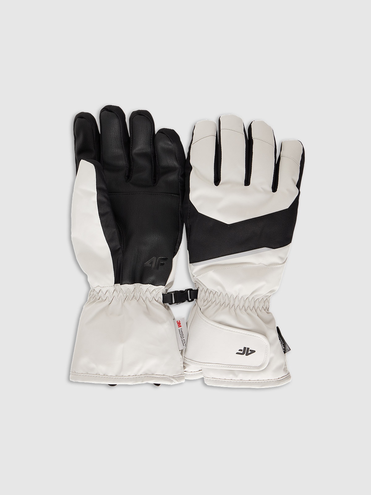 4F Rękawiczki narciarskie Thinsulate męskie - szare L