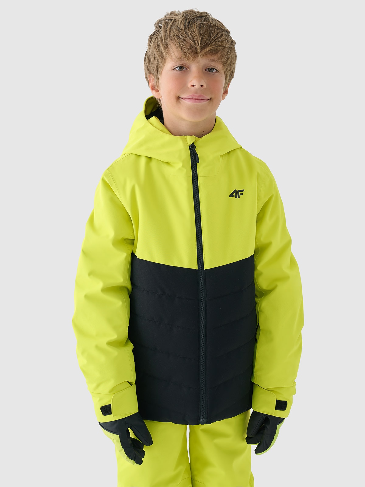 4F Kurtka narciarska membrana 5000 chłopięca - zielona 152 (11-12 lat)
