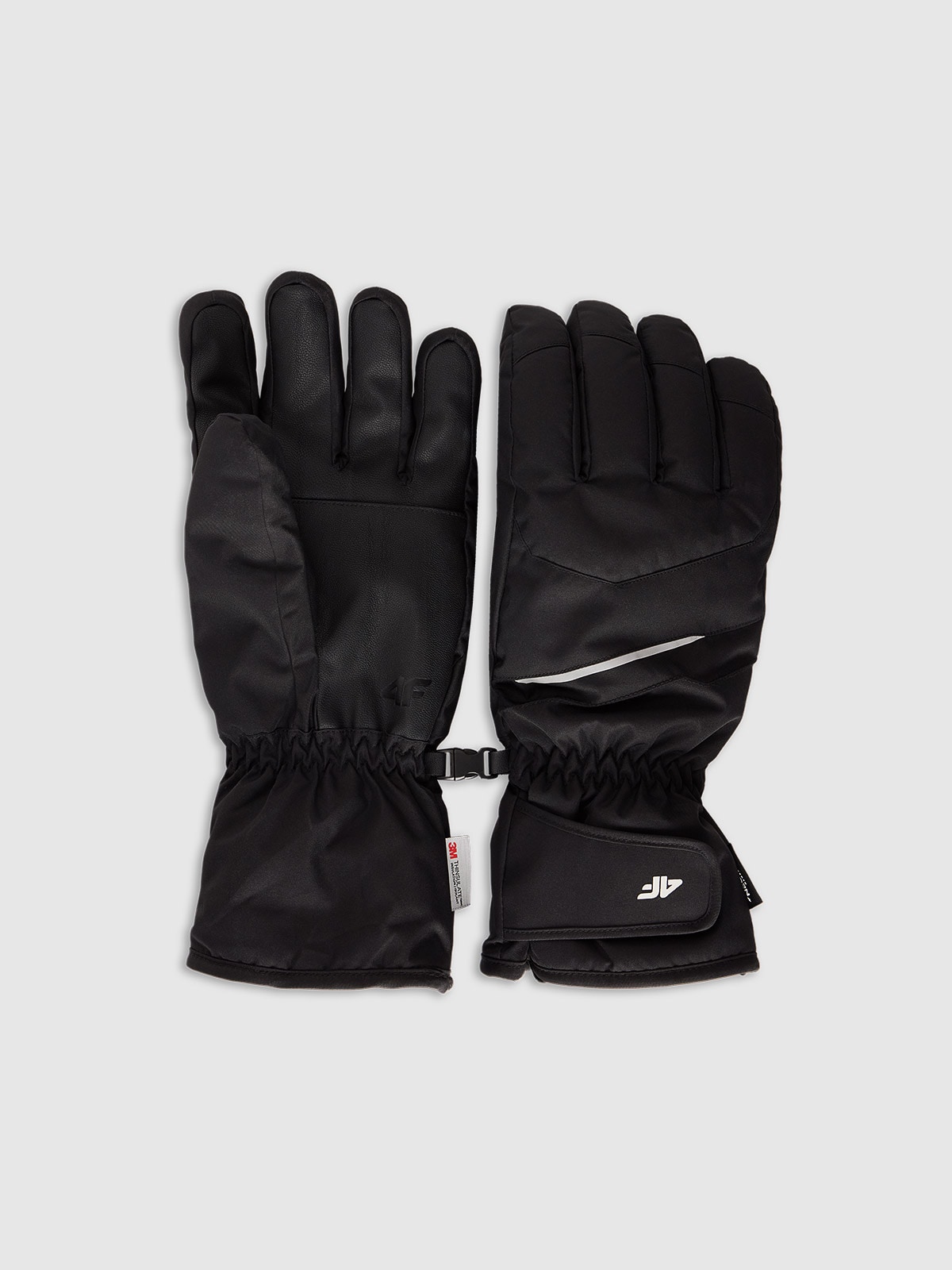 4F Rękawiczki narciarskie Thinsulate męskie - czarne XL