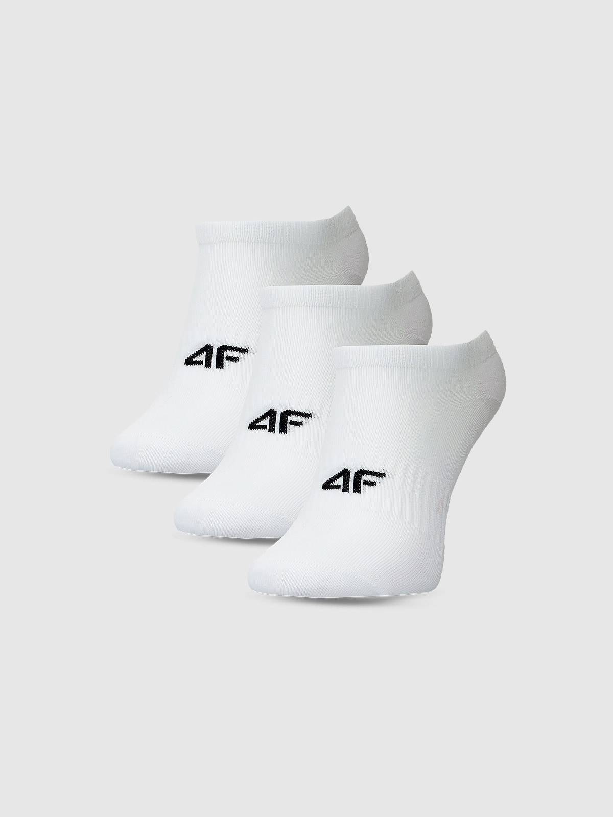 4F Skarpetki casual stopki (3-pack) damskie - białe 39-42