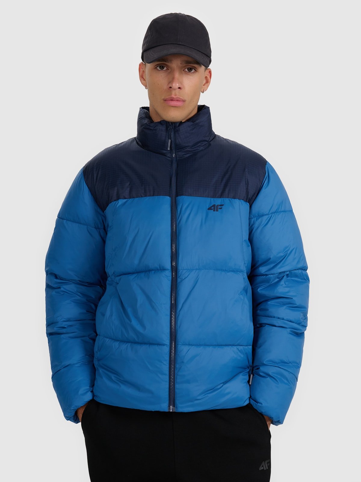 4F Kurtka puchowa z wypełnieniem syntetycznym męska - granatowa XL