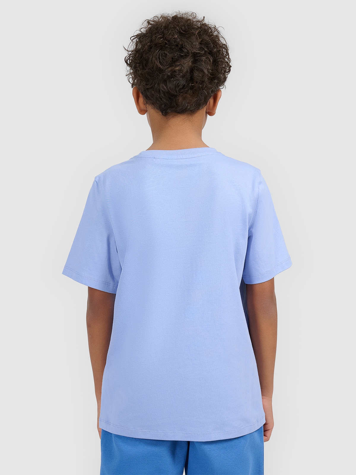 4F T-shirt regular z nadrukiem chłopięcy - niebieski 152 (11-12 lat)