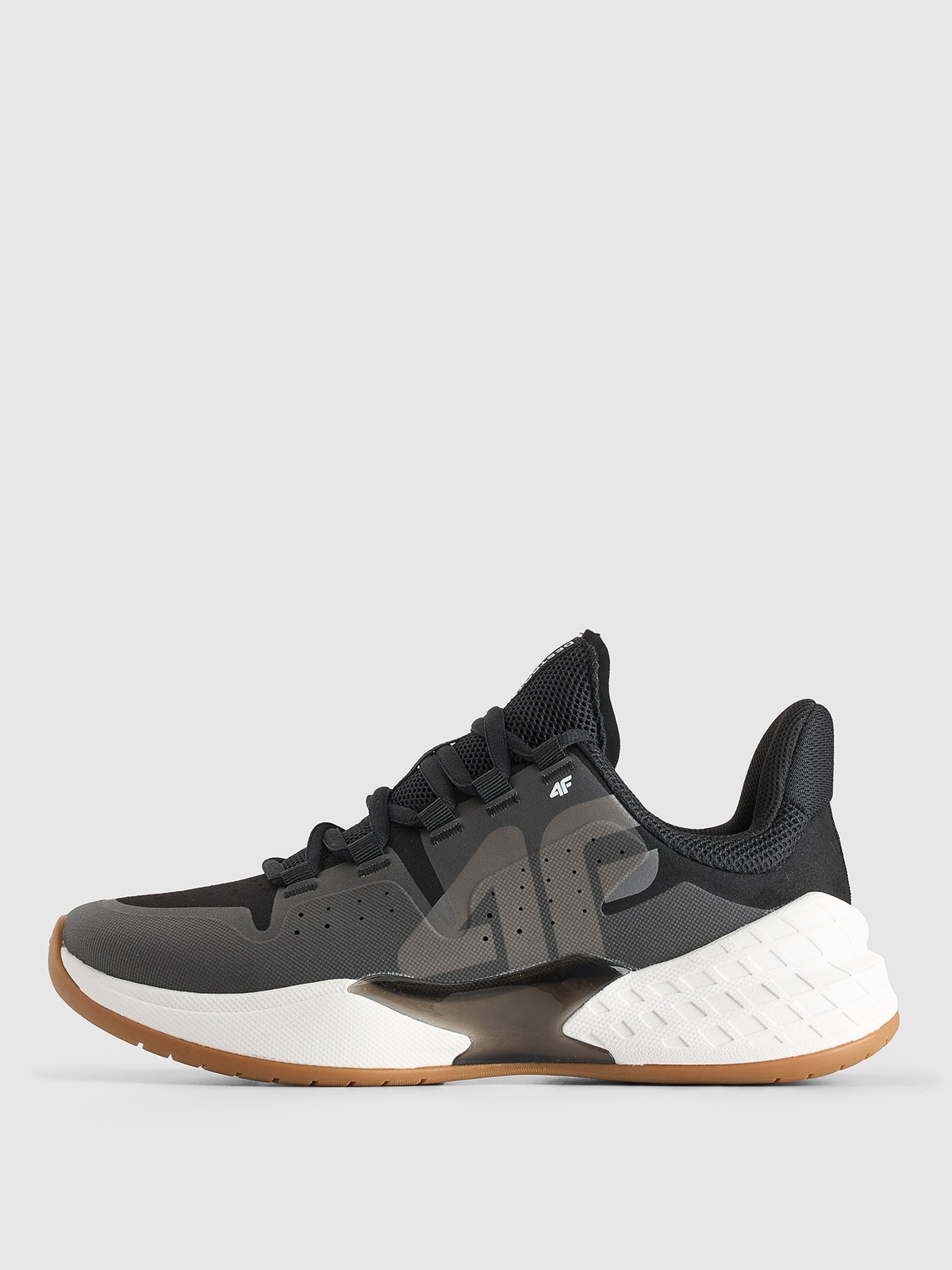 4F Niskie buty do sportów halowych Destroyer męskie - czarno-białe 40