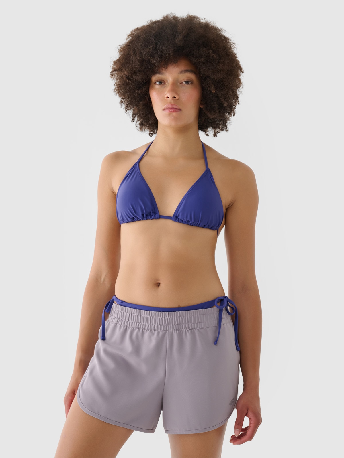 4F Spodenki plażowe damskie - szare S