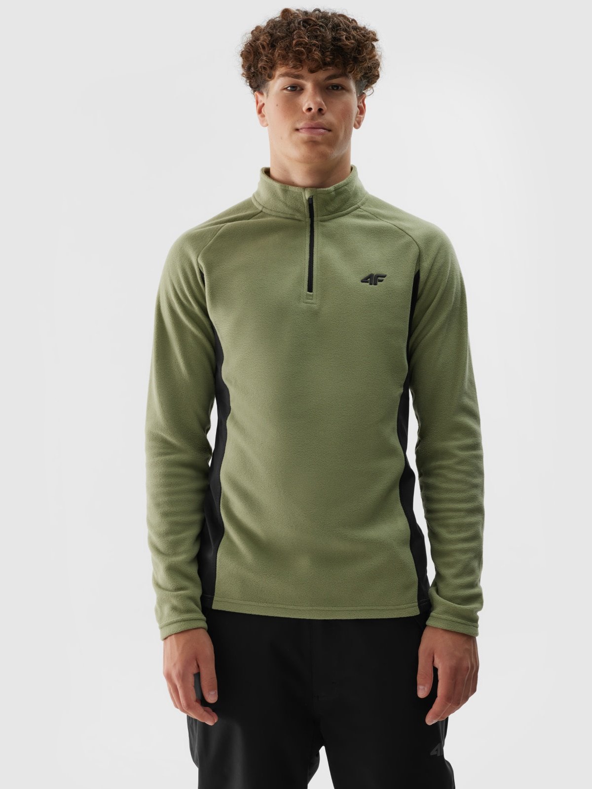 4F Bielizna termiczna polarowa (góra) męska - oliwkowa/khaki XL