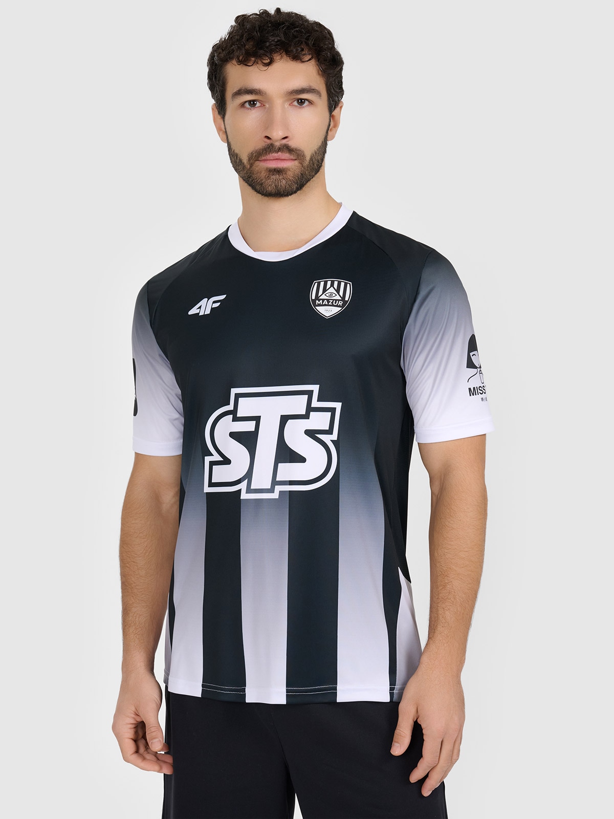 4F Koszulka klubowa domowa z sezonu 2025/26 z możliwością personalizacji męska 4F x Mazur Radzymin - czarna 3XL