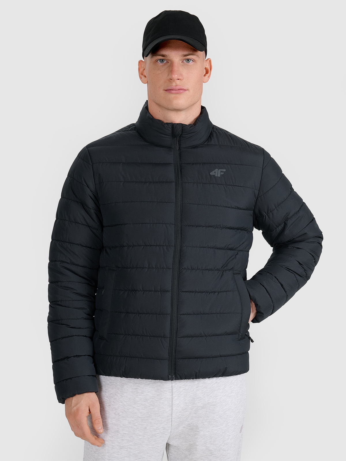 4F Kurtka puchowa z wypełnieniem syntetycznym męska - czarna XXL