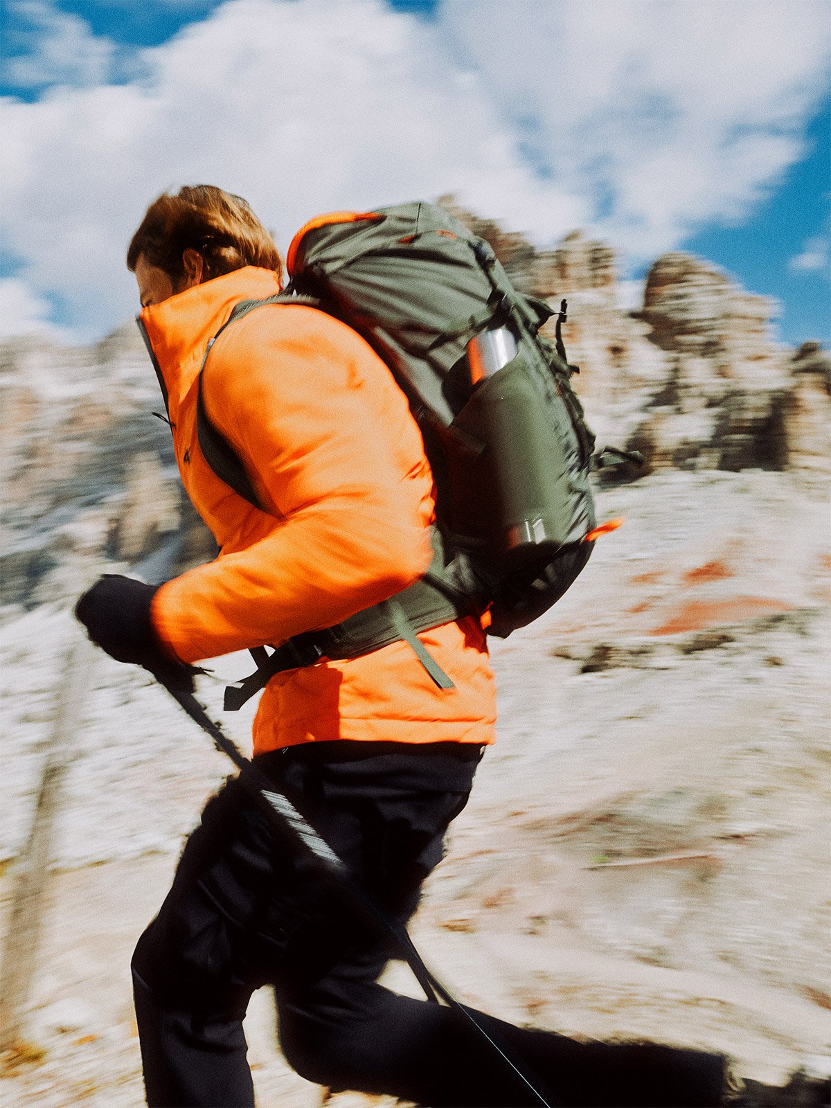 4F Kurtka puchowa trekkingowa z wypełnieniem syntetycznym męska - czerwona XXL