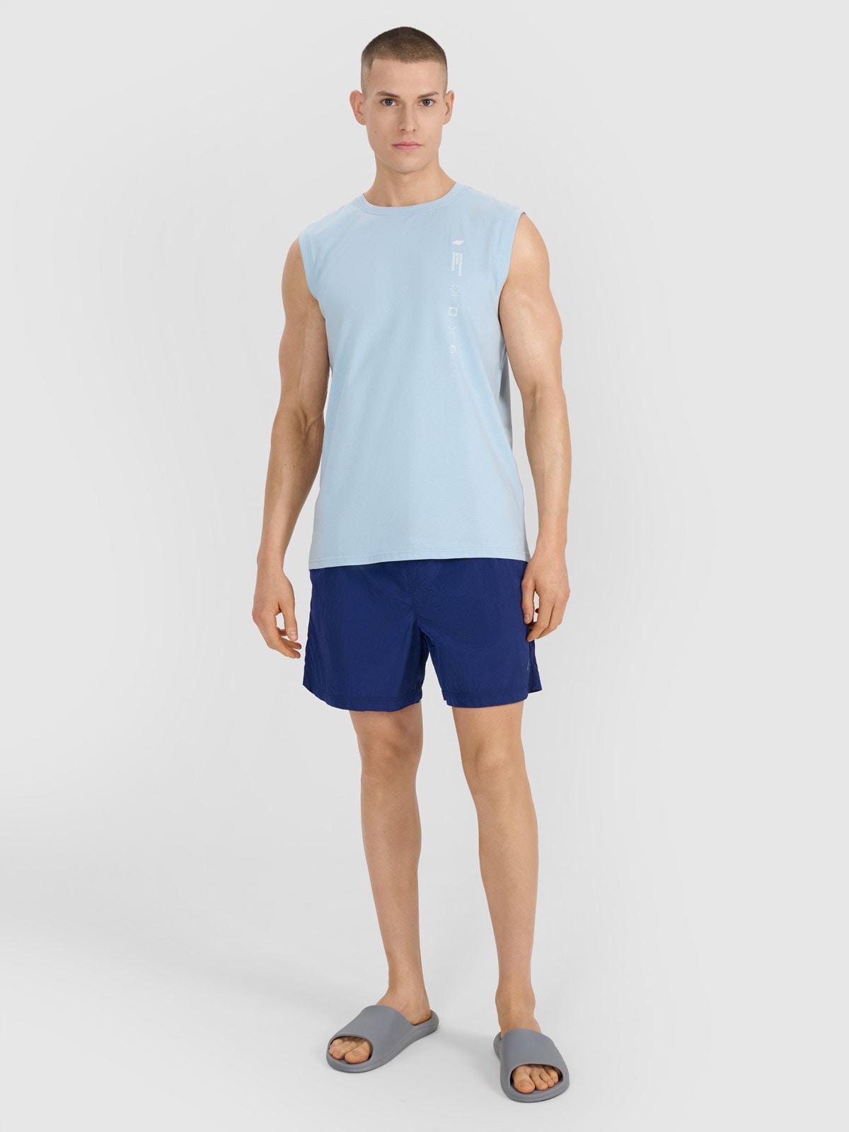 4F Spodenki casual męskie - granatowe M