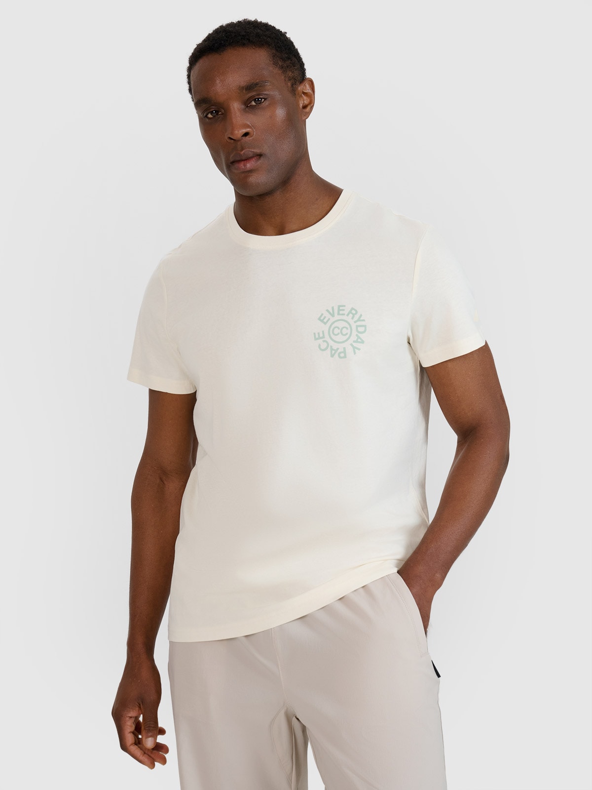 4F T-shirt regular z nadrukiem męski - biały L