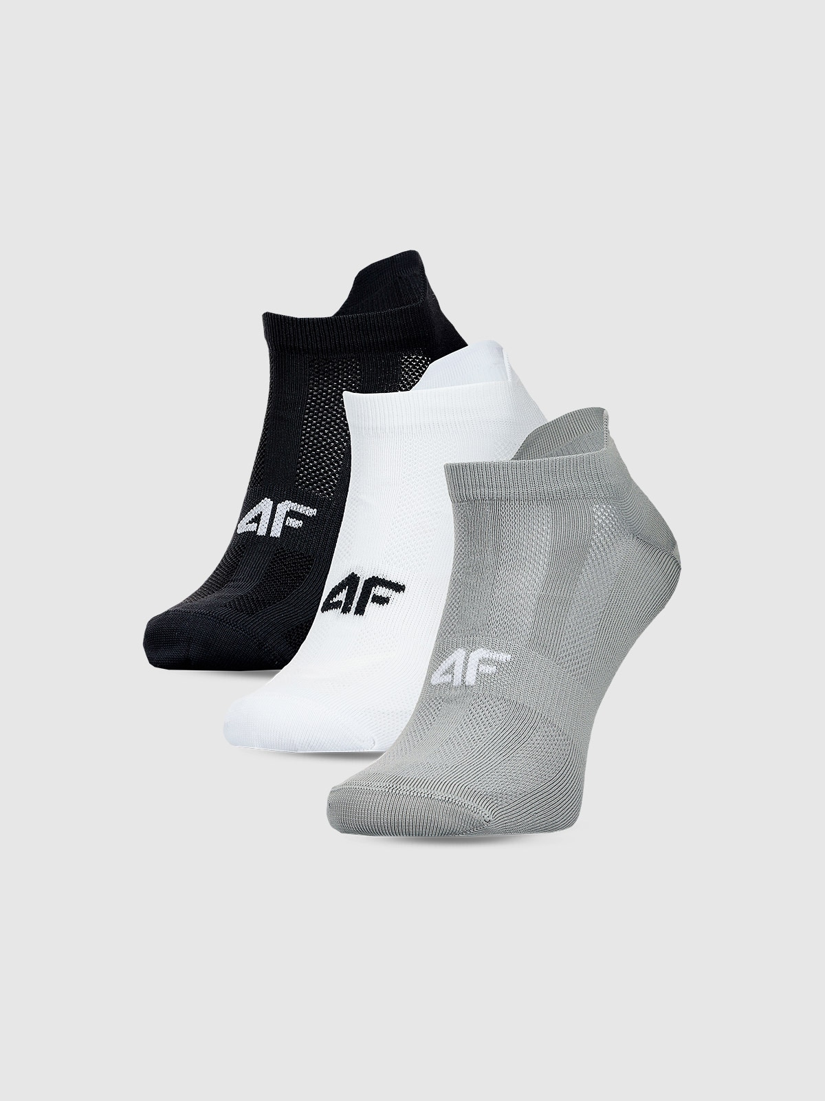4F Skarpetki treningowe przed kostkę (3-pack) męskie - multikolor 43-46