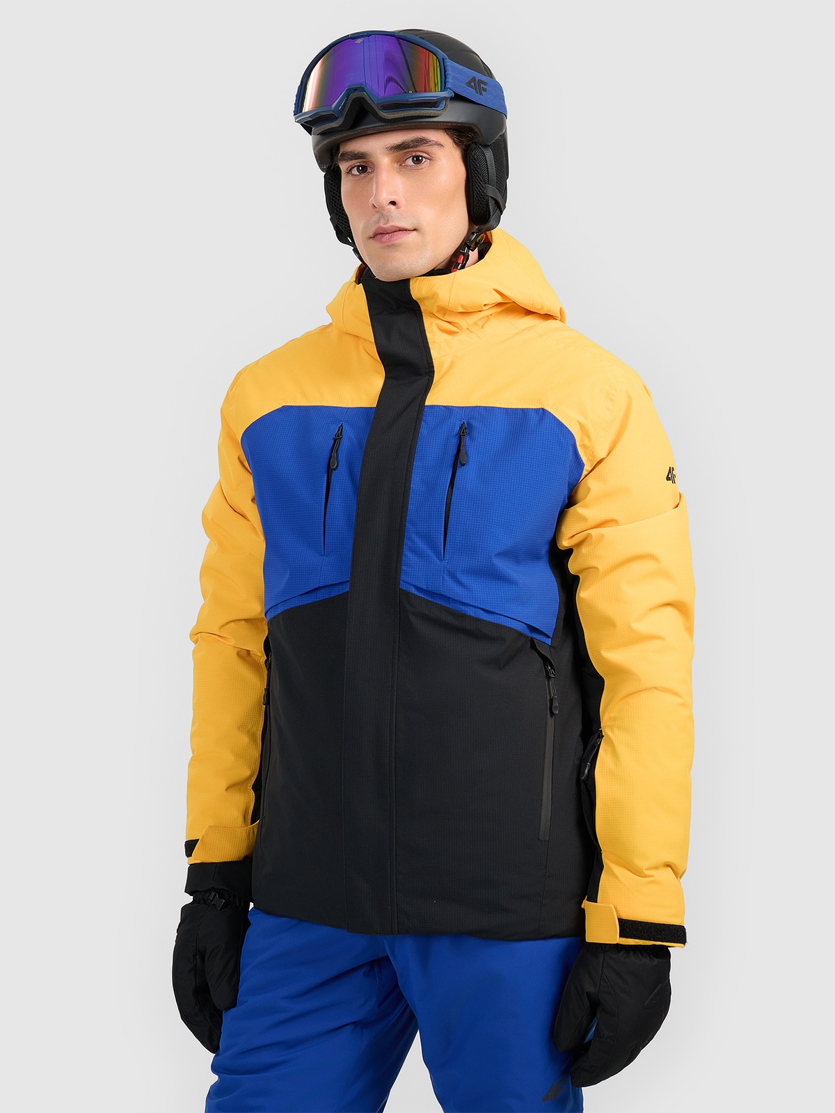 4F Kurtka narciarska membrana 10000 męska - pomarańczowa XXL