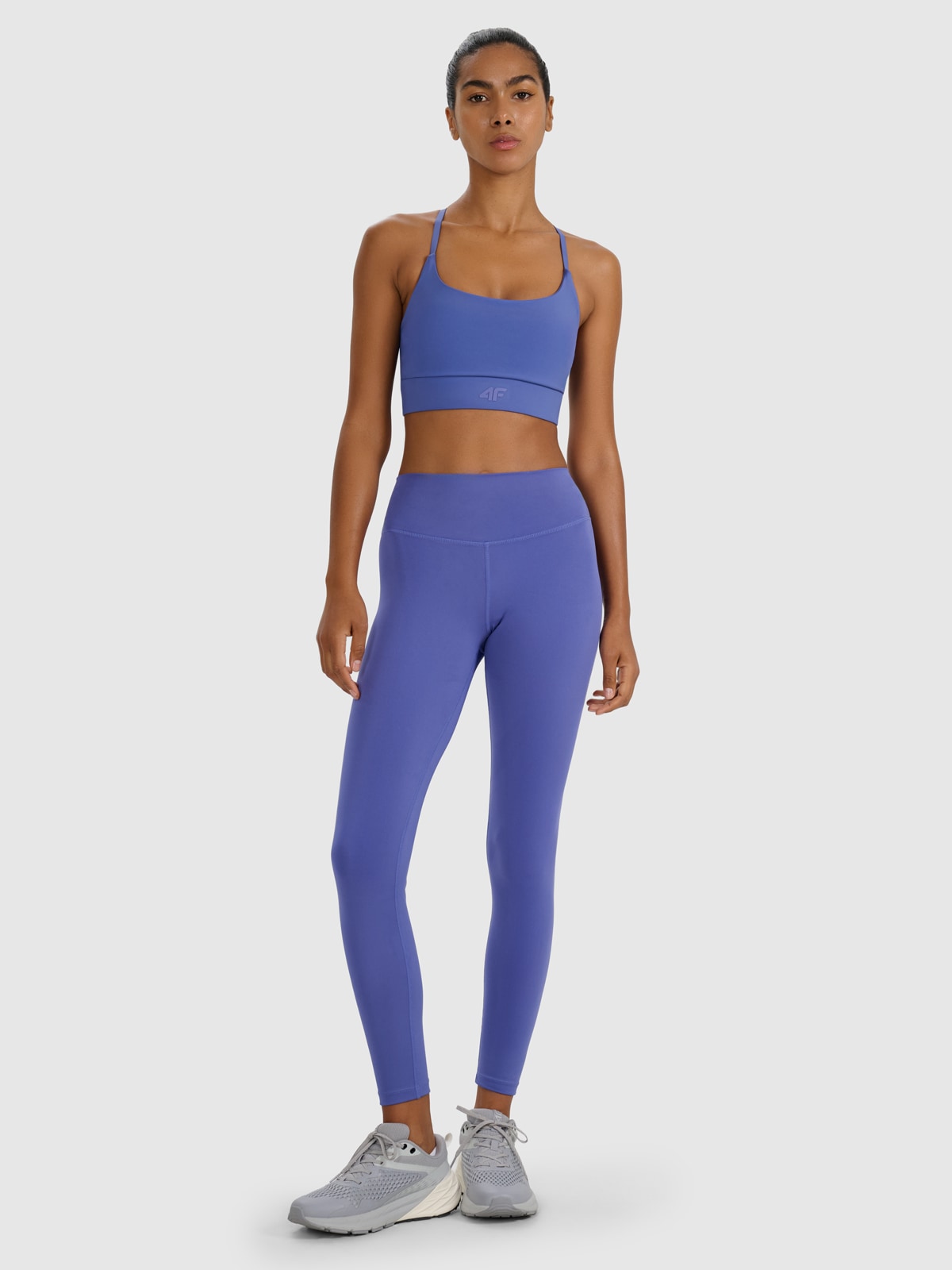 4F Legginsy treningowe szybkoschnące damskie - granatowe XL