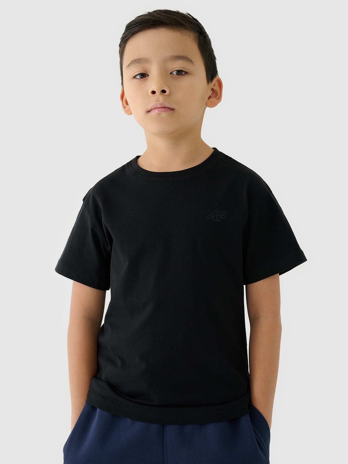 4F T-shirt gładki (2-pack) dziecięcy - multikolor 134/140 (8-10 lat)