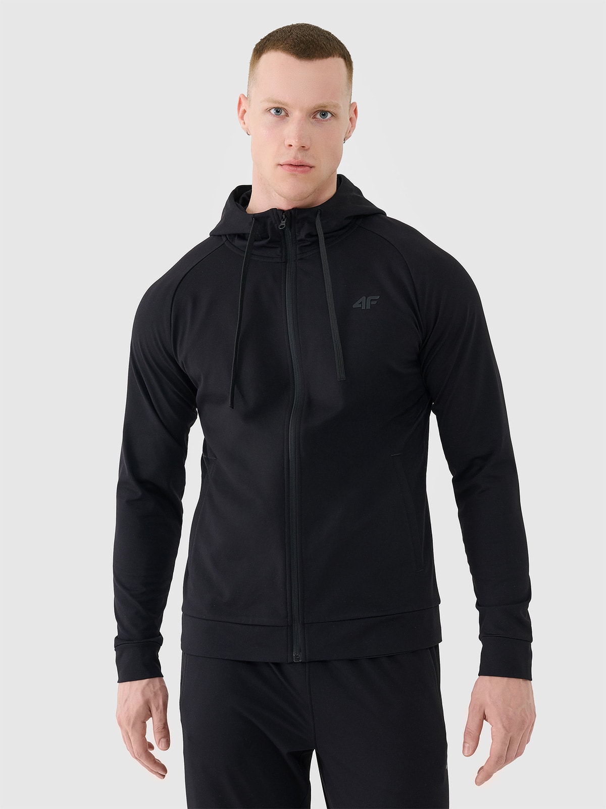 4F Bluza treningowa szybkoschnąca męska - czarna M