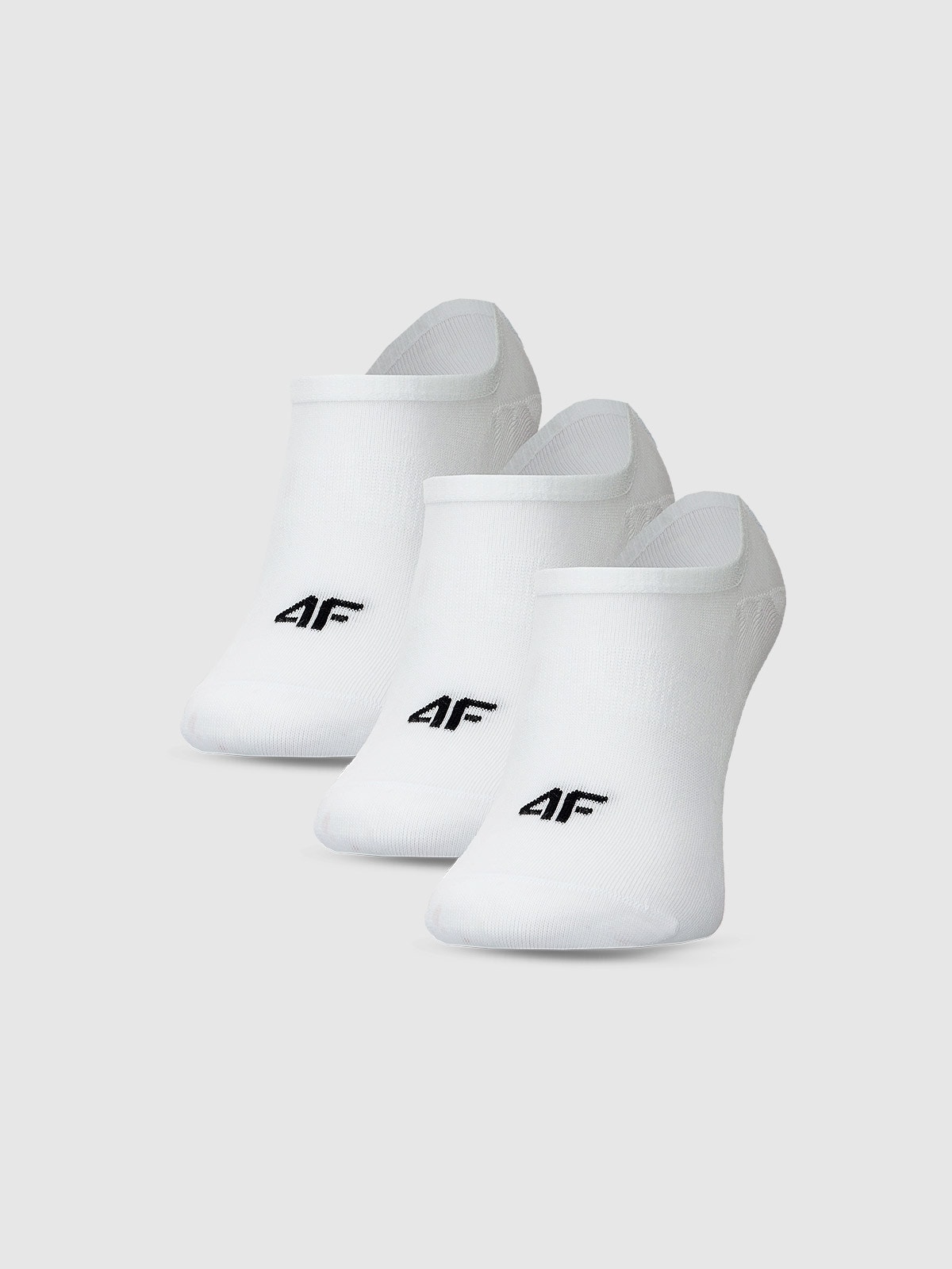 4F Skarpetki casual stopki (3-pack) męskie - białe 39-42