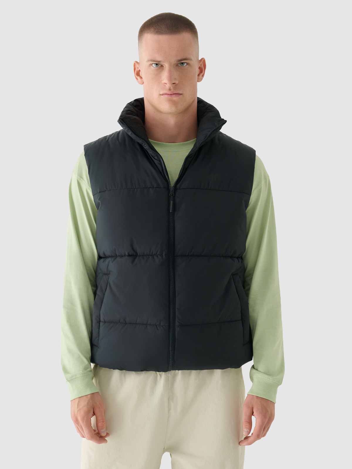 4F Bezrękawnik puchowy z wypełnieniem syntetycznym męski - czarny XXL