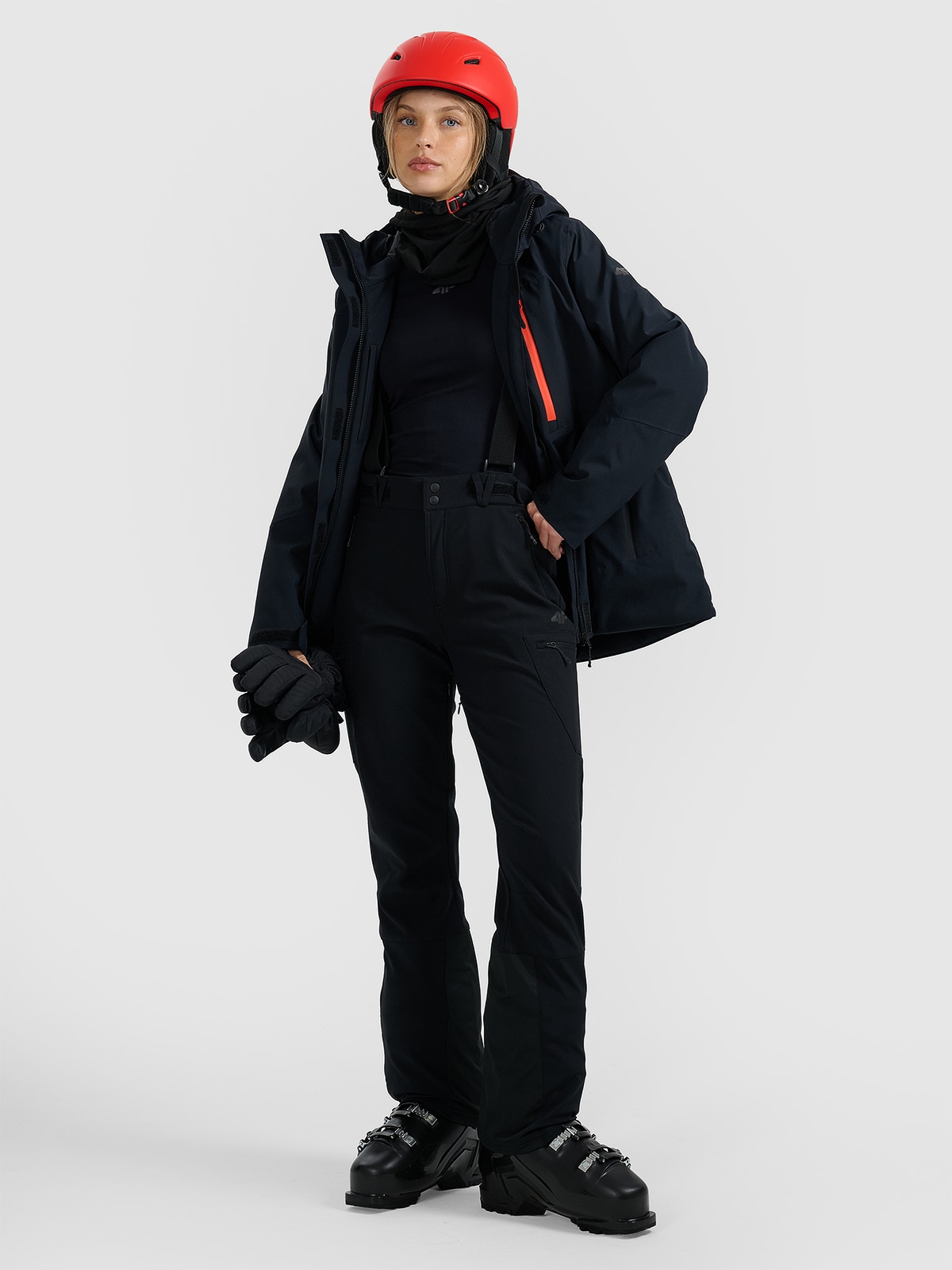 4F Spodnie narciarskie membrana 10000 damskie - czarne M