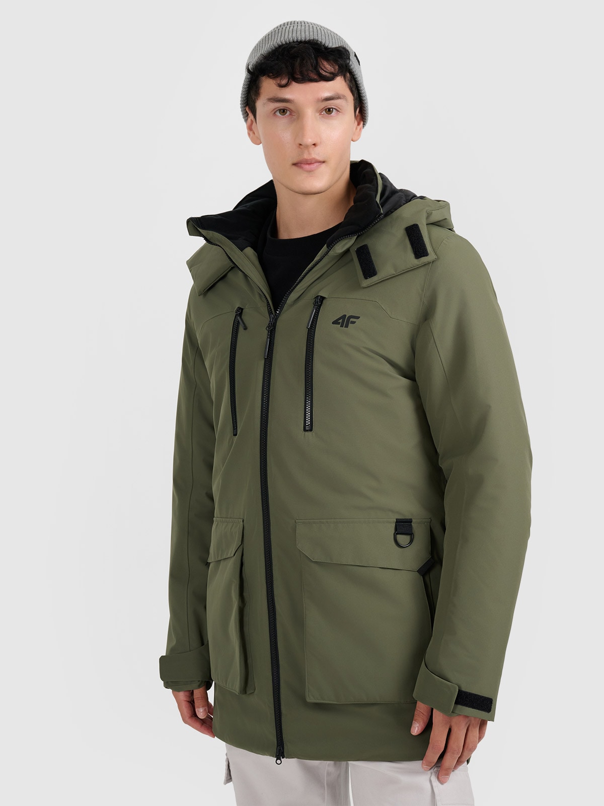 4F Kurtka zimowa membrana 8000 męska - zielona S