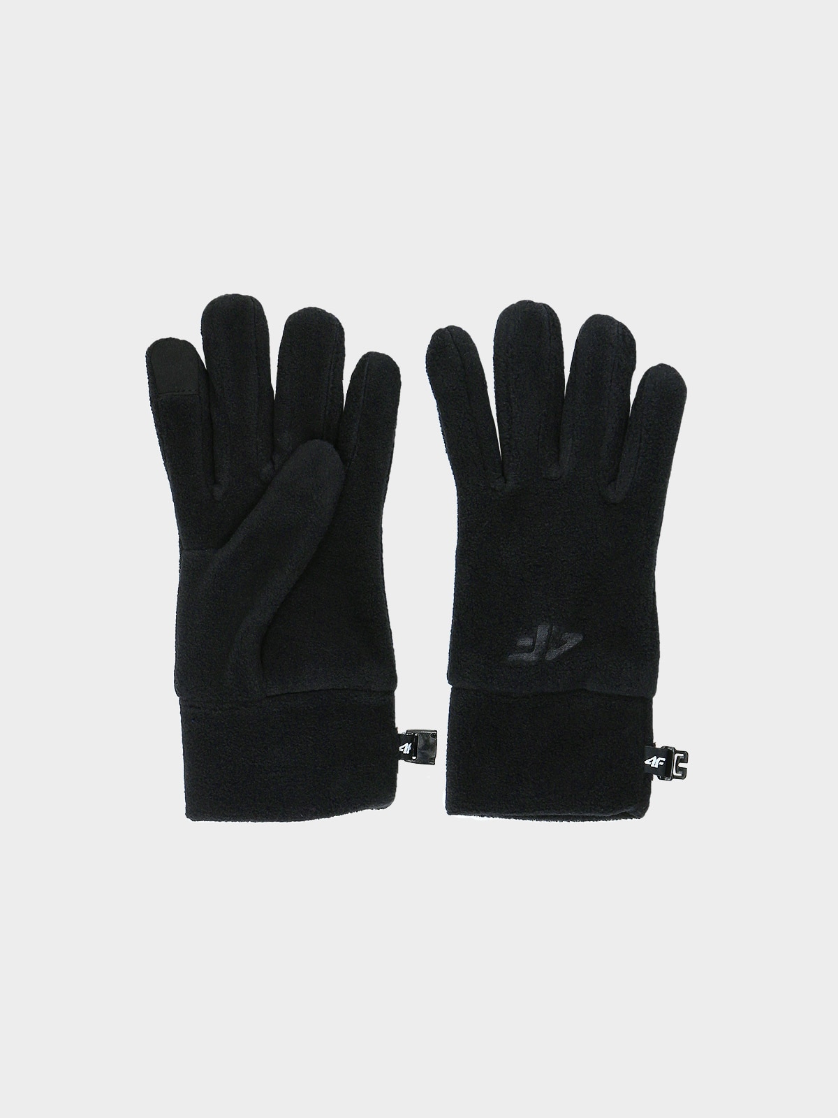 4F Rękawiczki polarowe Touch Screen dziecięce - czarne S/M