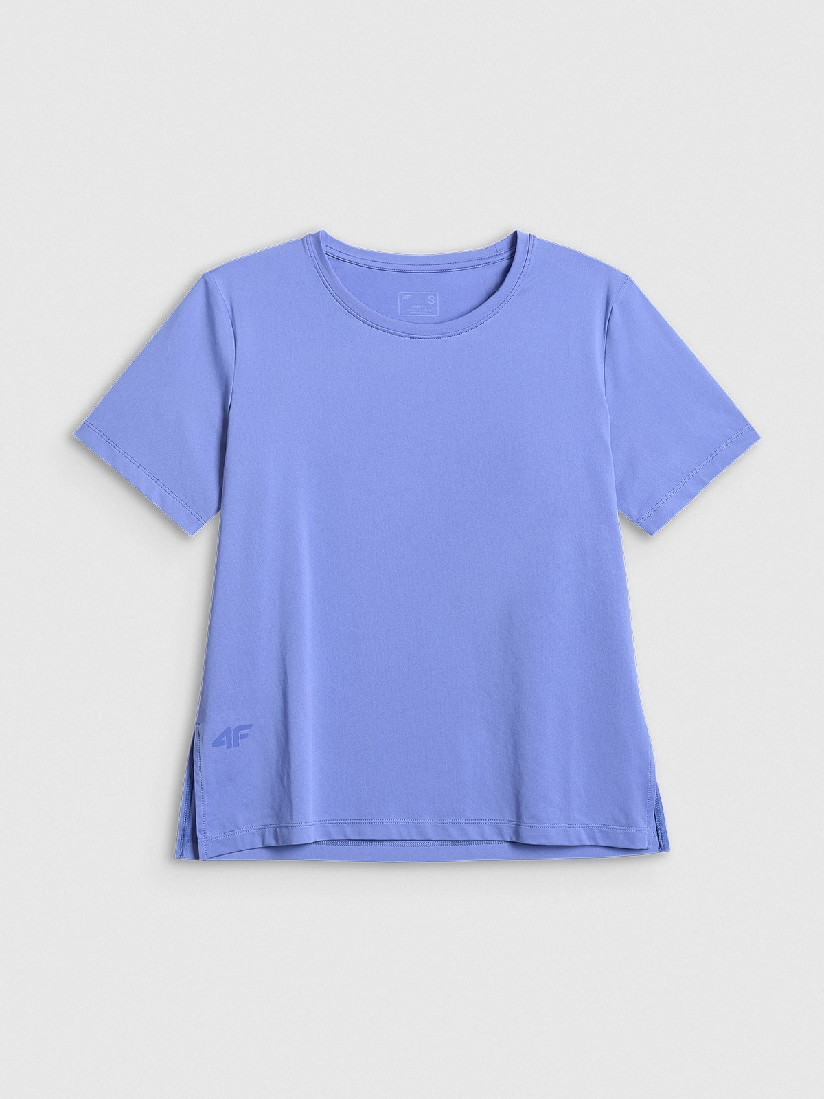 4F Koszulka treningowa loose szybkoschnąca damska - niebieska XS