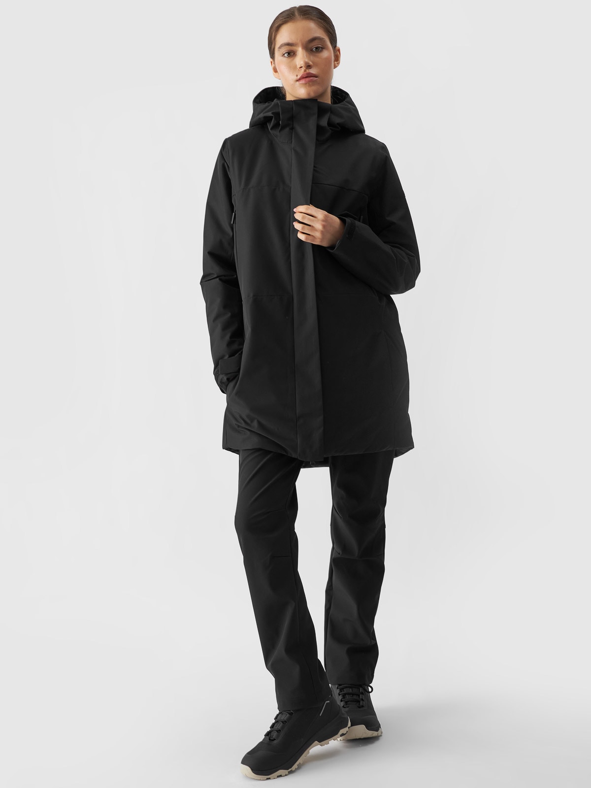 4F Parka przejściowa membrana 8000 damska - czarna XL