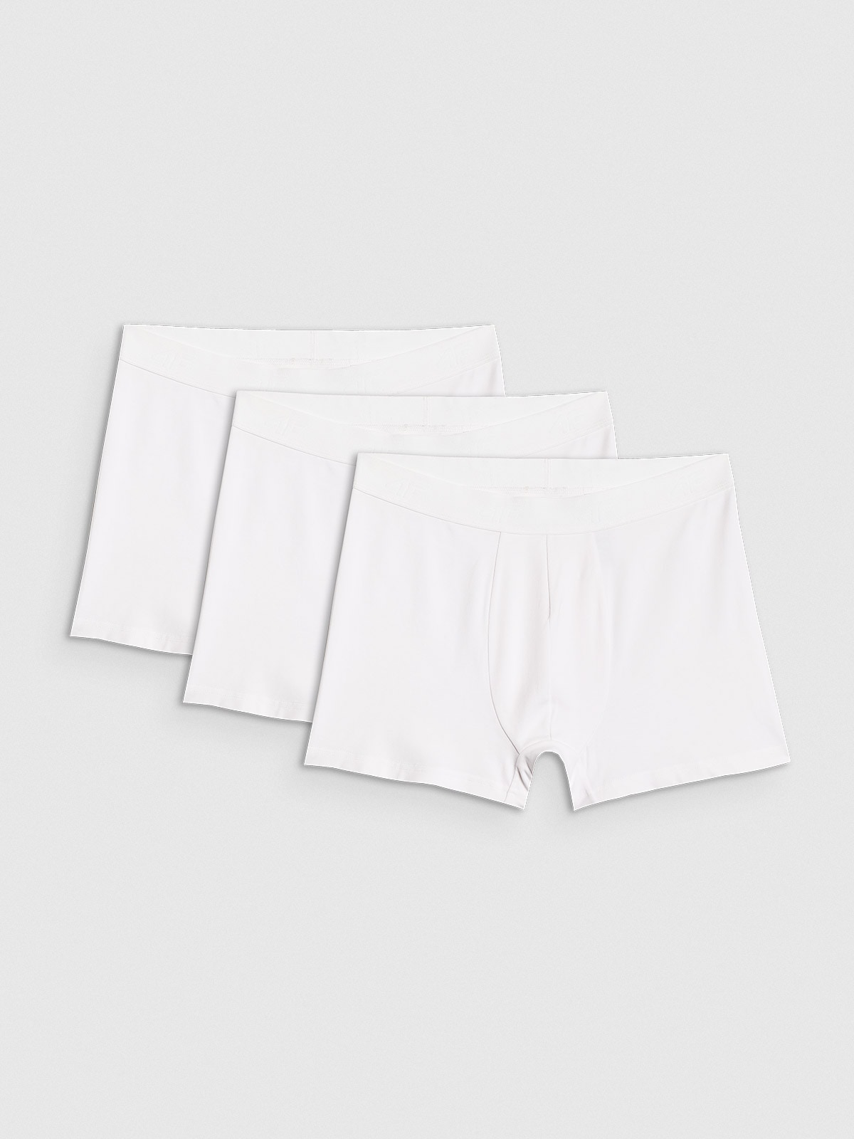 4F Bielizna bokserki (3-pack) męskie - białe XL