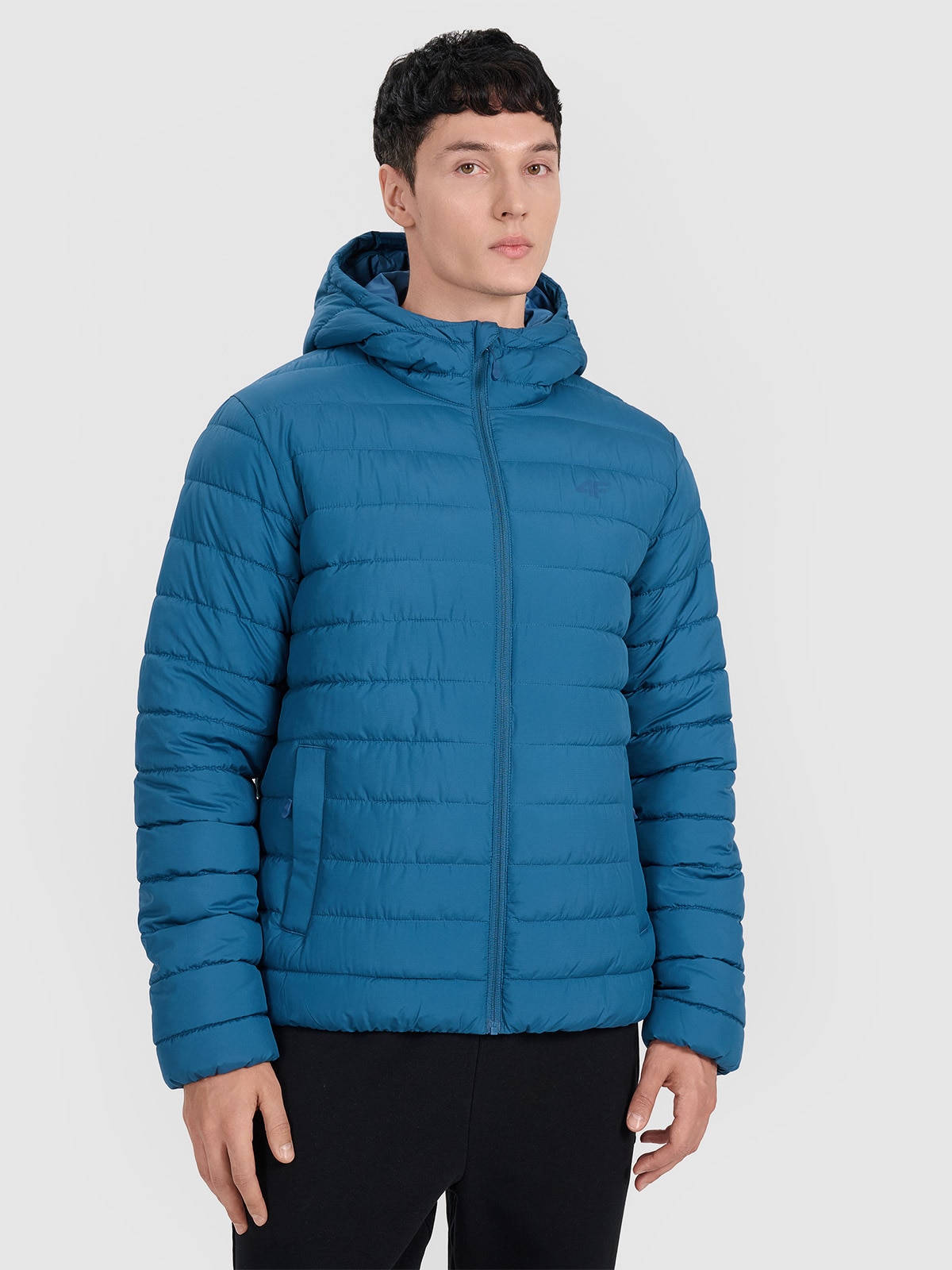 4F Kurtka puchowa z wypełnieniem syntetycznym męska - granatowa XL