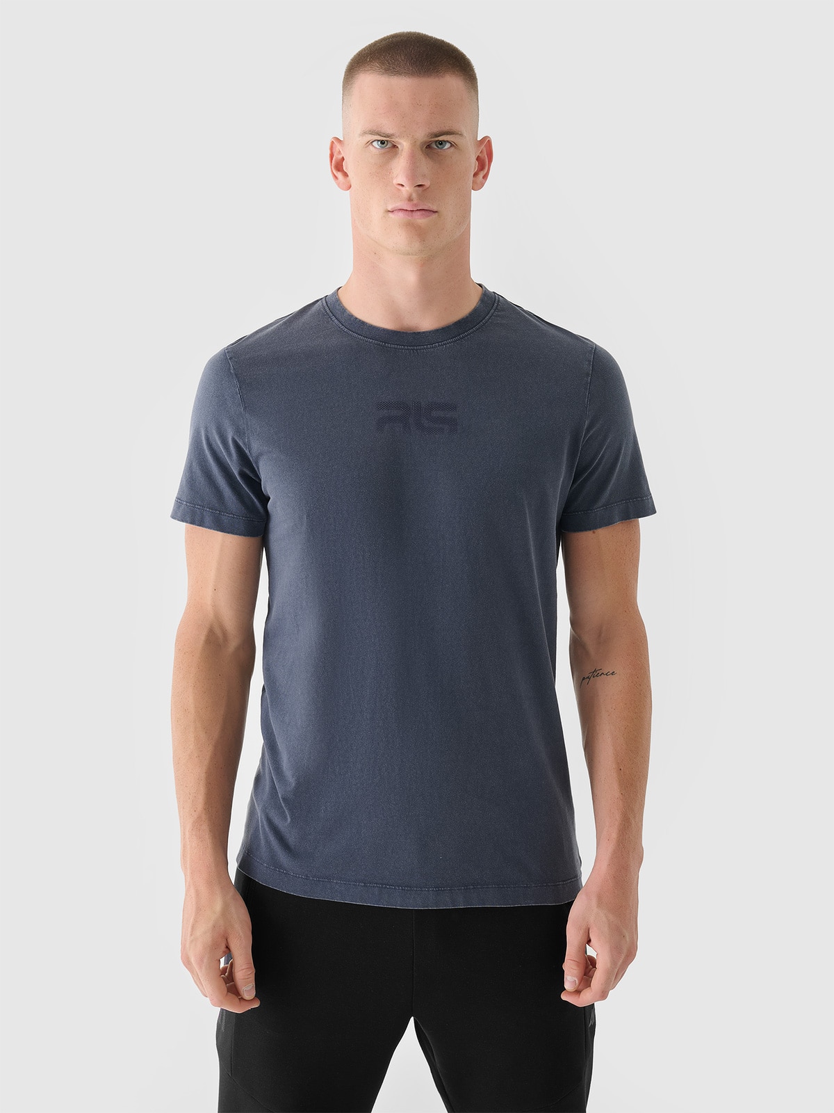 4F T-shirt regular męski 4F x Robert Lewandowski - szary S