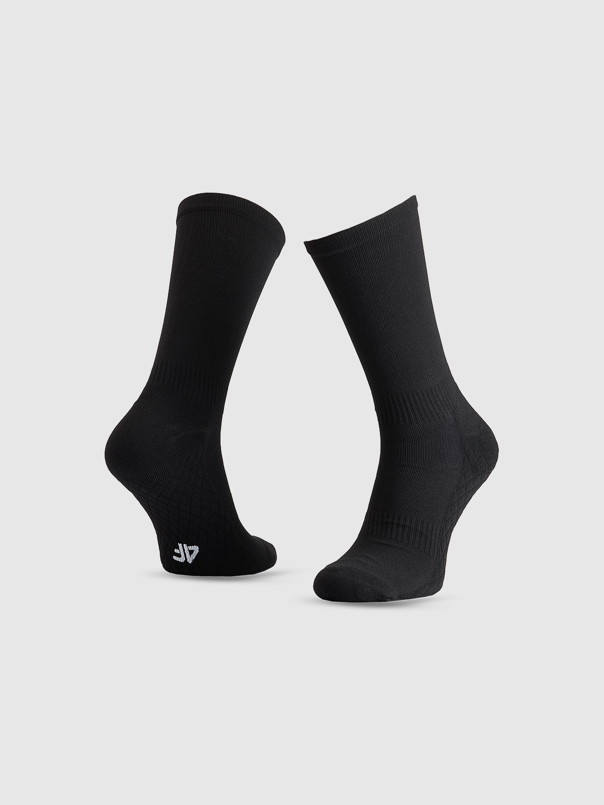 4F Skarpetki do biegania za kostkę uniseks - czarne 39-42