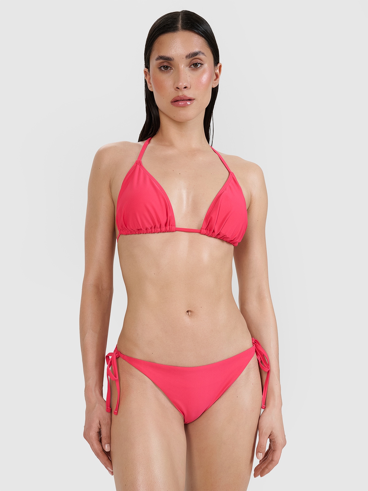 4F Góra od bikini damska - różowa XL