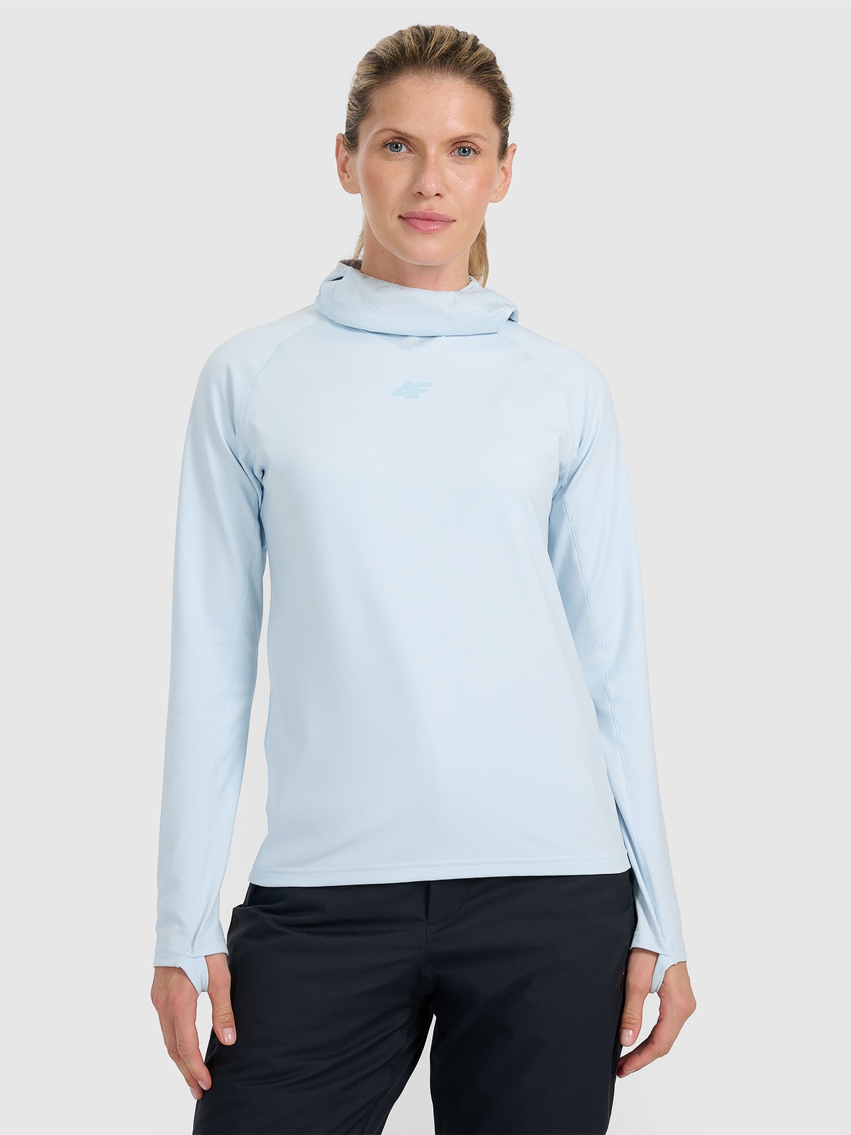 4F Bielizna termiczna ocieplana (góra) damska - niebieska S