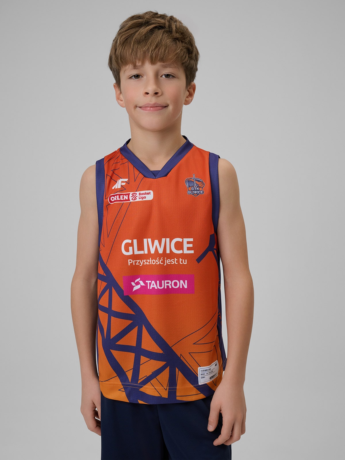 4F Koszulka meczowa replika domowa z sezonu 2024/25 dziecięca 4F x GTK Gliwice - multikolor 158/164 (12-14 lat)