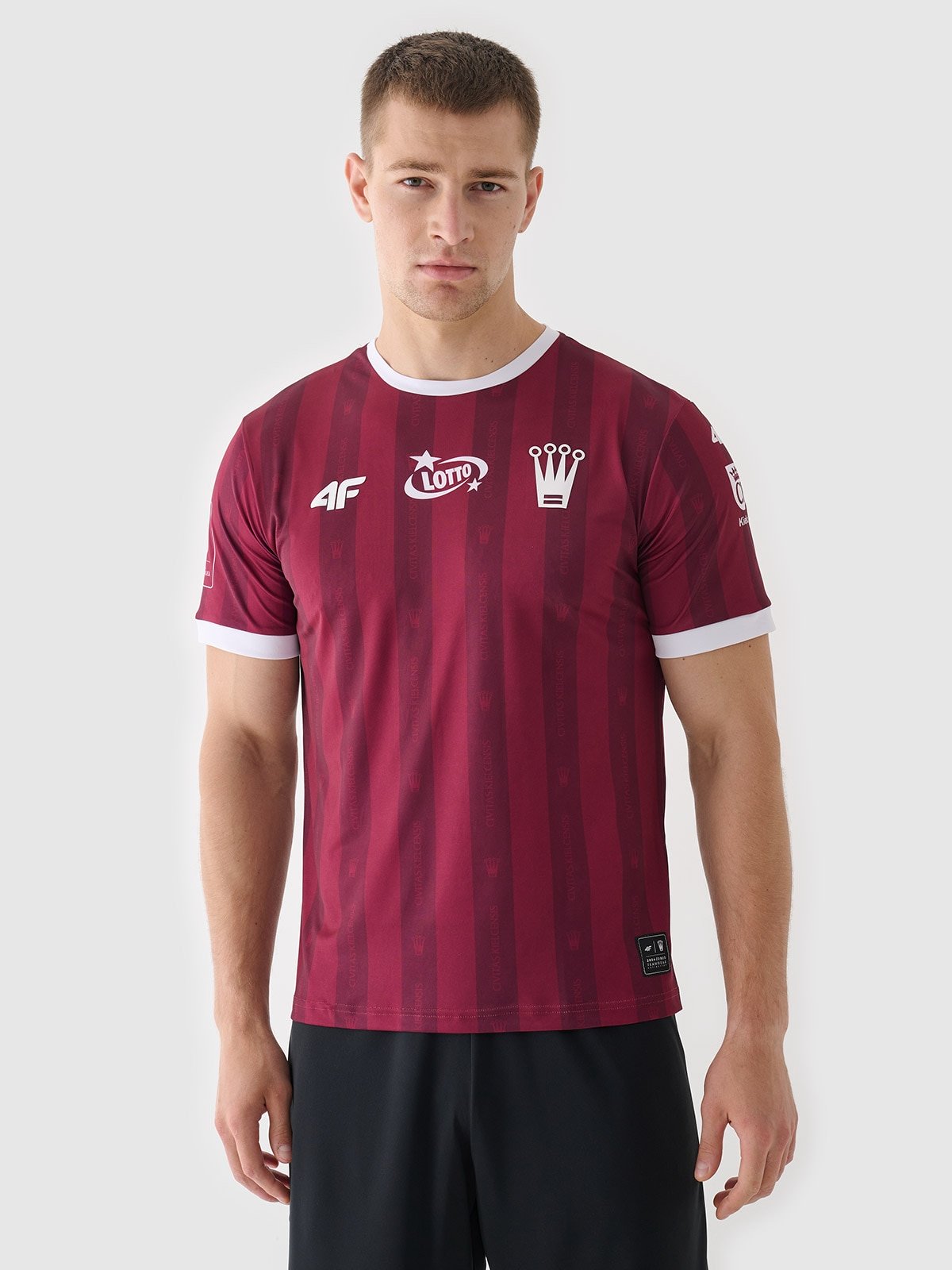 4F Koszulka klubowa wyjazdowa z sezonu 2024/25 męska 4F x Korona Kielce - multikolor S