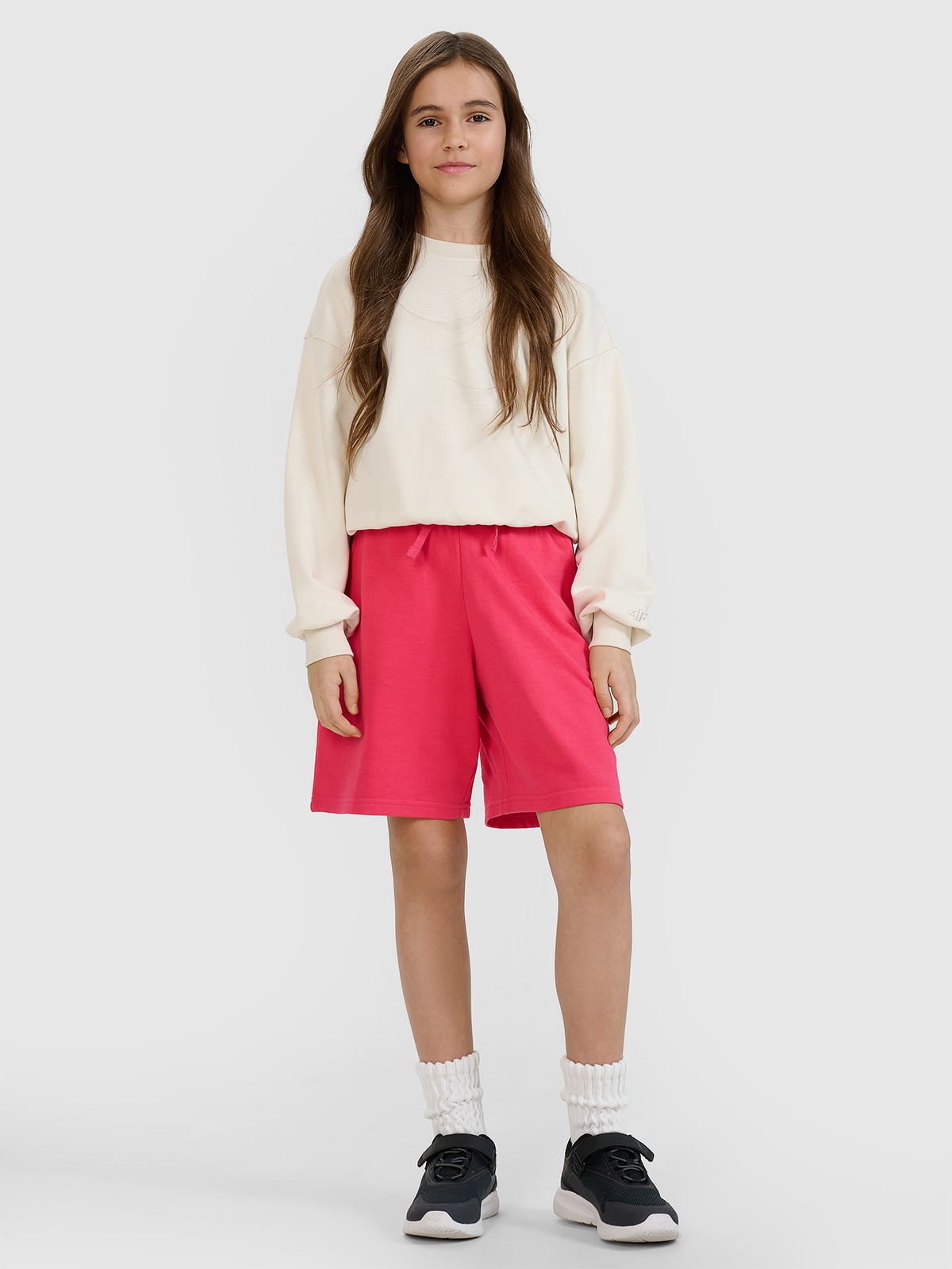 4F Spodenki dresowe dziewczęce - różowe 164 (13-14 lat)