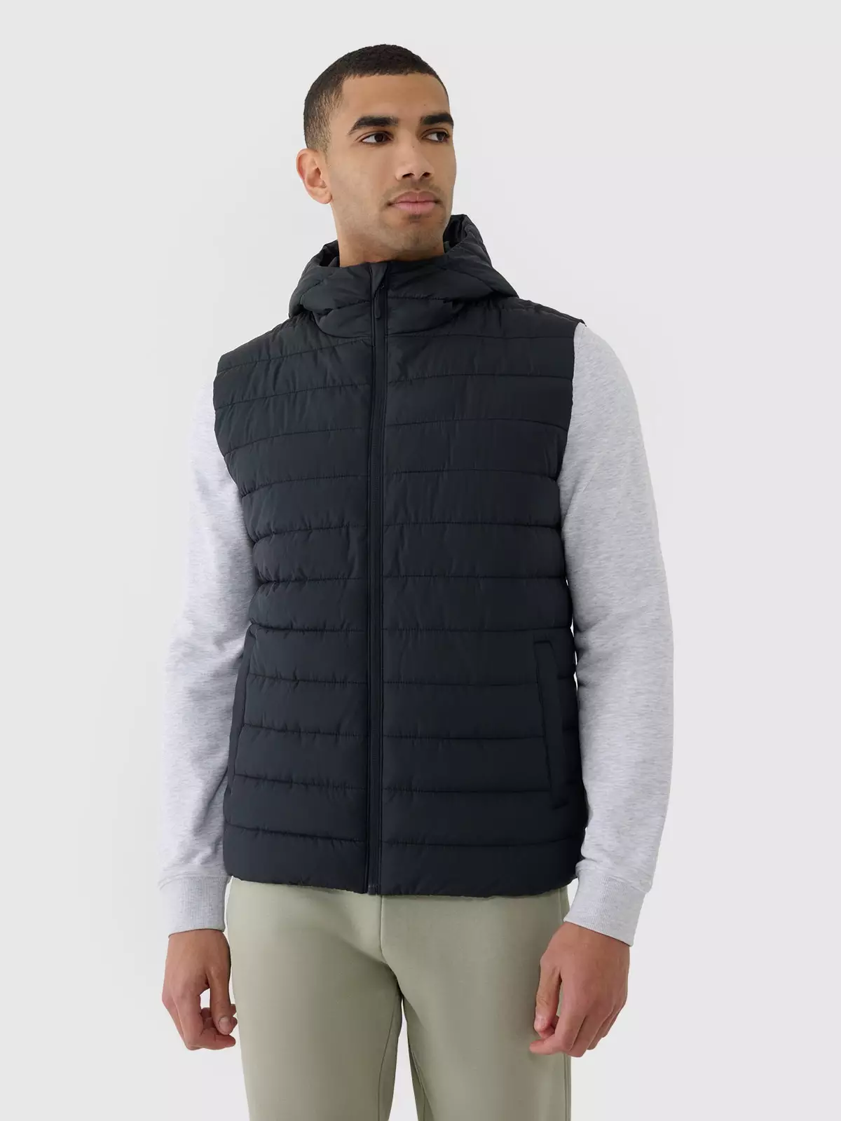 4F Bezrękawnik puchowy z wypełnieniem syntetycznym męski - czarny XXL