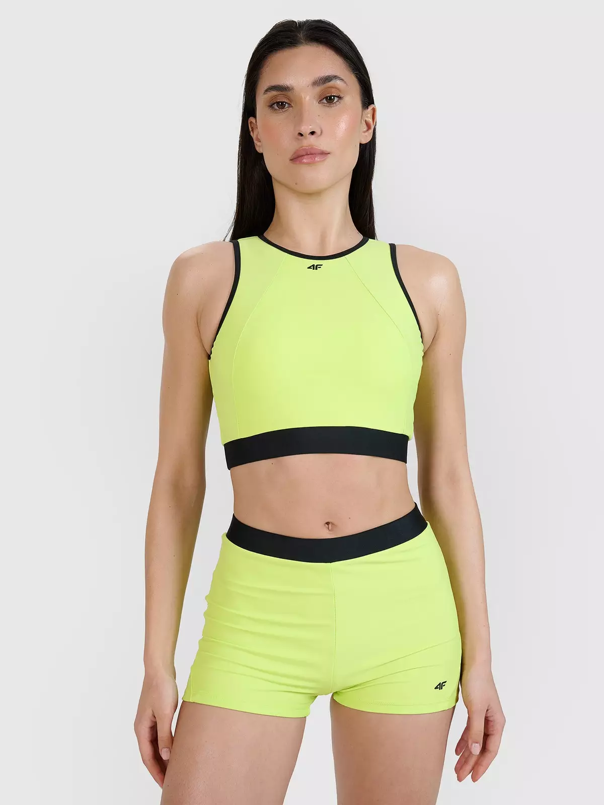 4F Góra od bikini damska - zielona L