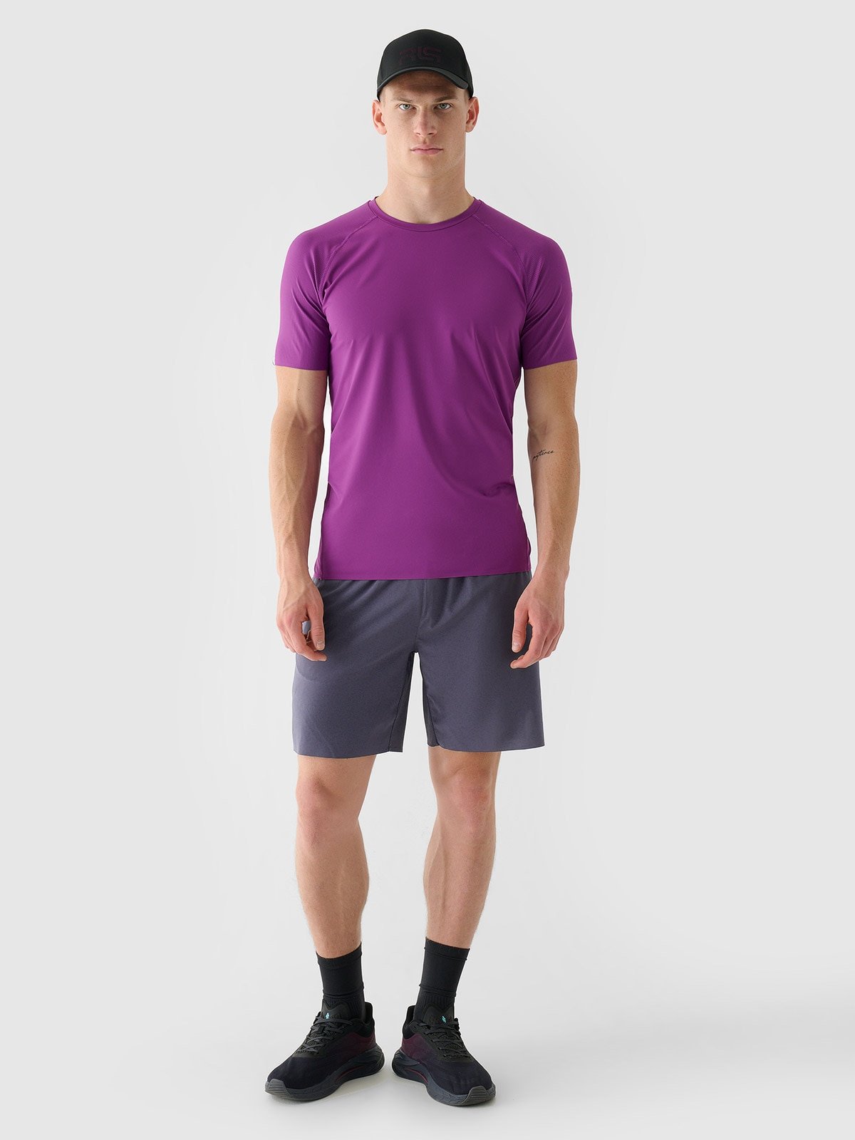 4F Spodenki treningowe szybkoschnące męskie 4F x Robert Lewandowski - szare XXL