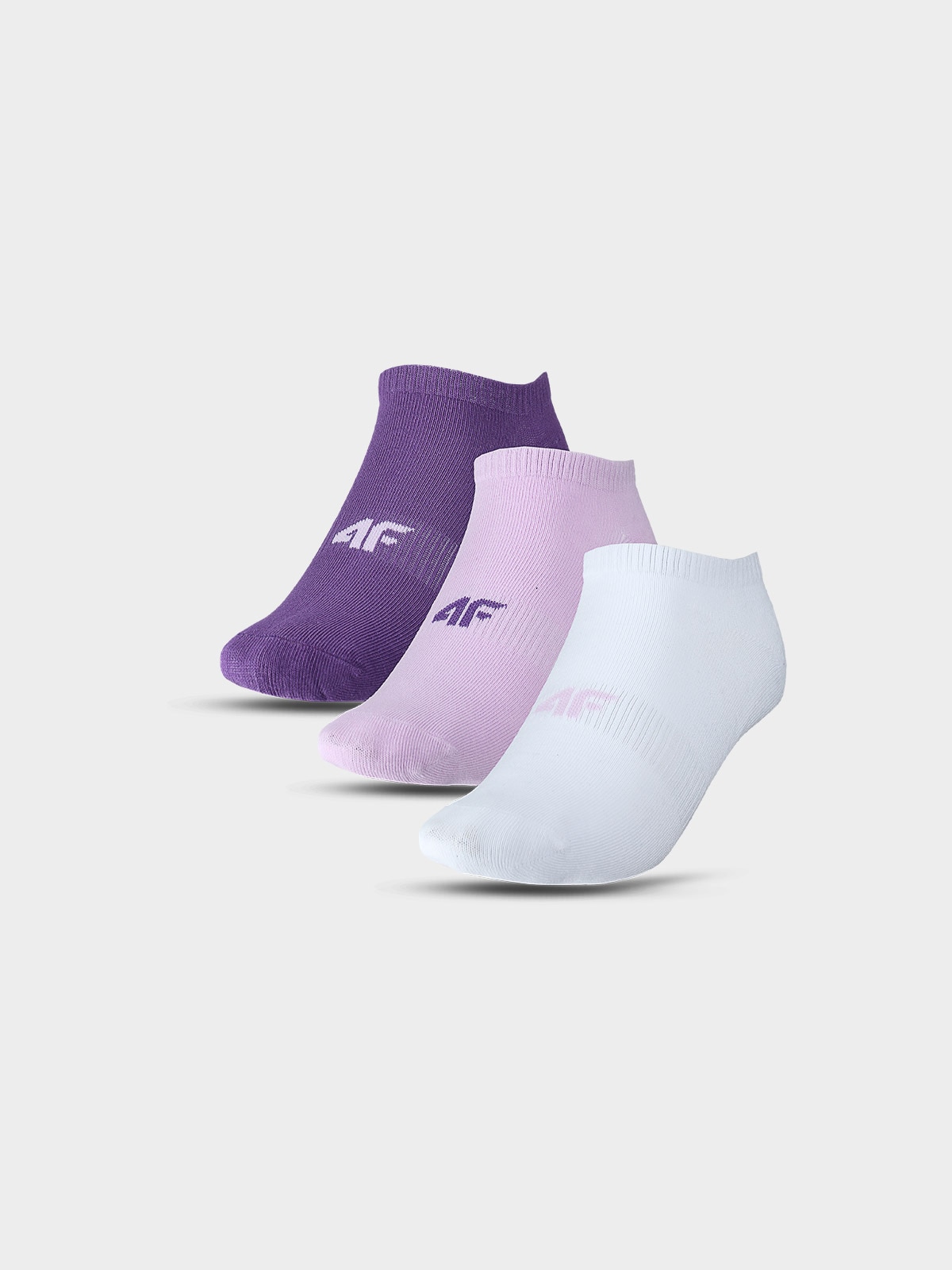 4F Skarpety casual przed kostkę (3-pack) damskie - multikolor 32-34