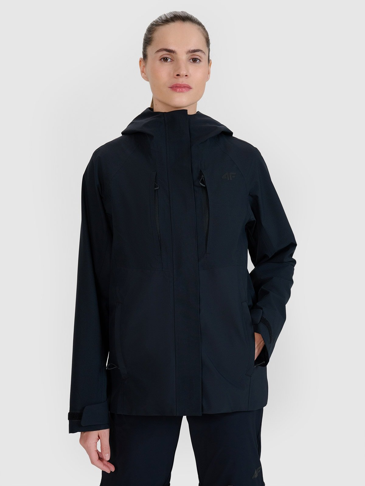 4F Kurtka trekkingowa membrana 10000 damska - czarna XL
