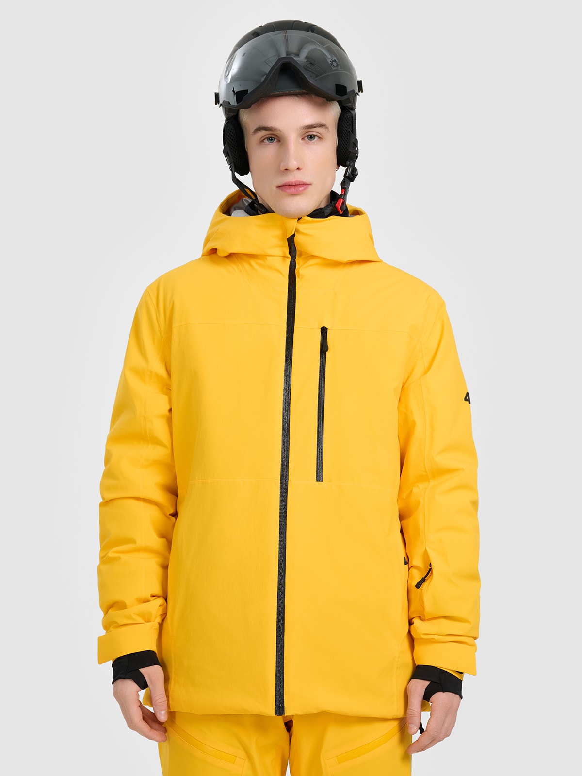 4F Kurtka narciarska membrana 15000 męska - żółta 3XL