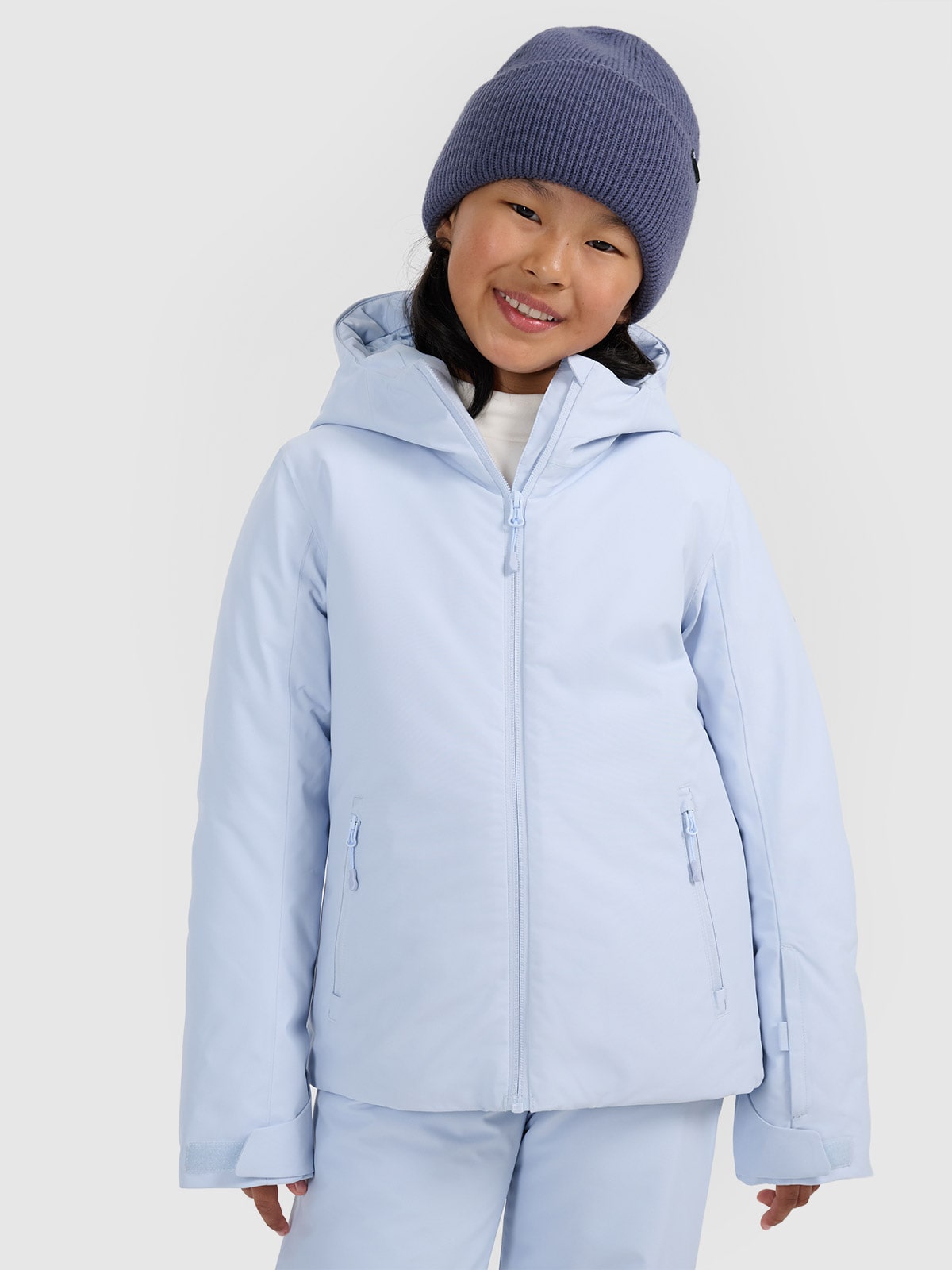 4F Kurtka narciarska membrana 5000 dziewczęca - niebieska 128 (7-8 lat)