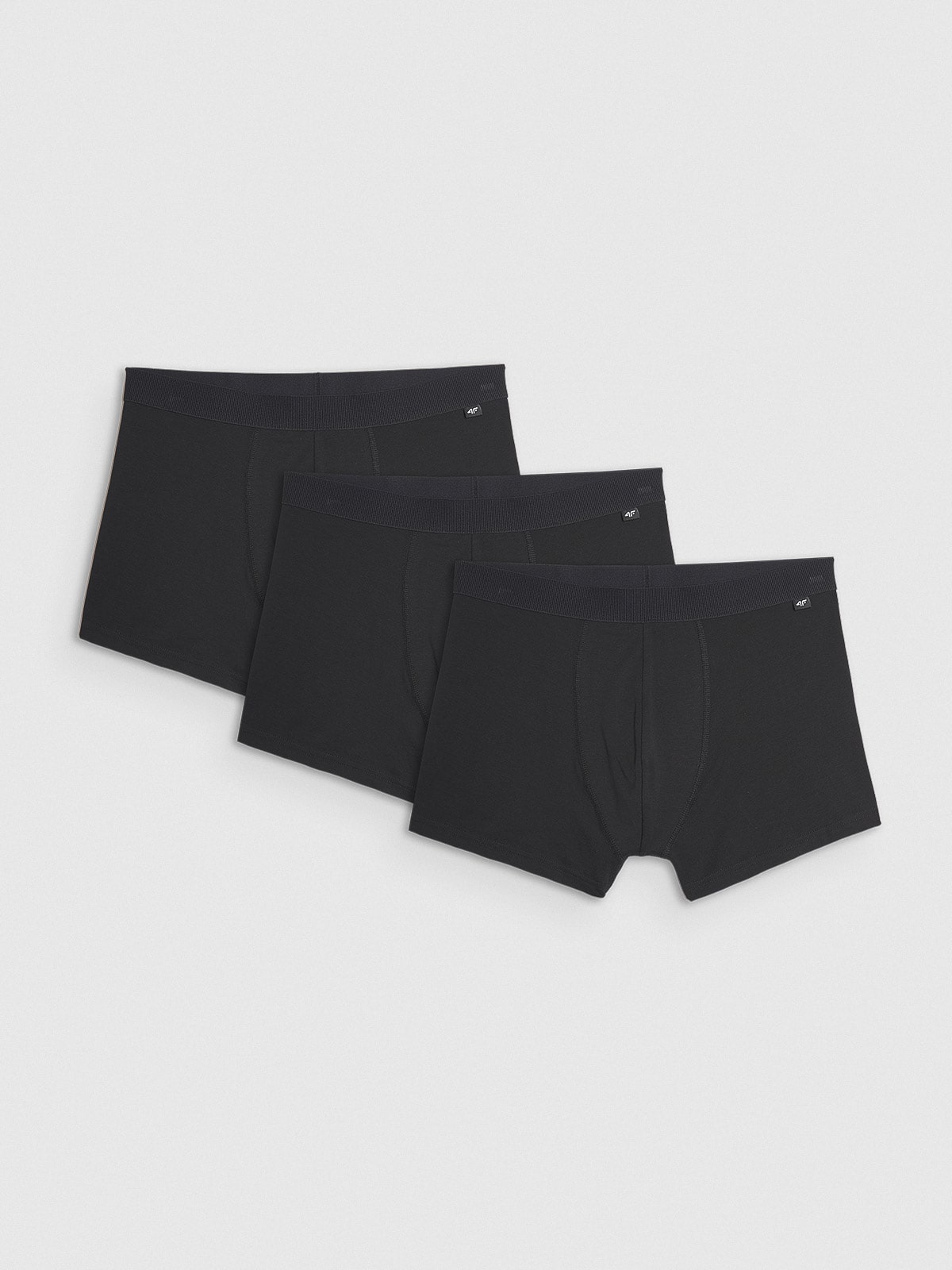 4F Bielizna bokserki (3-pack) męskie - czarne S