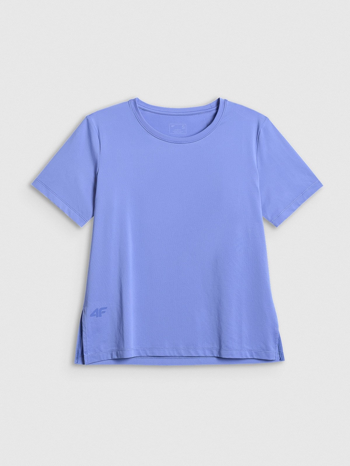 4F Koszulka treningowa loose szybkoschnąca damska - niebieska L