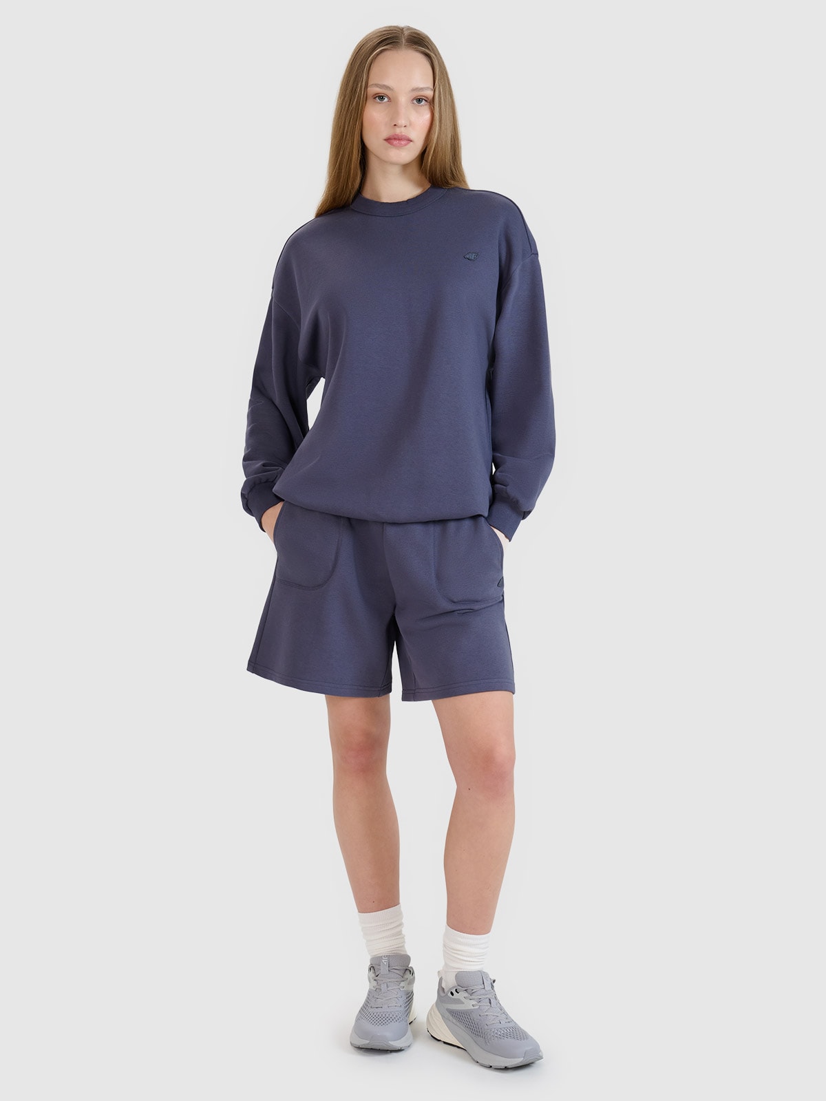 4F Spodenki dresowe uniseks - szare M