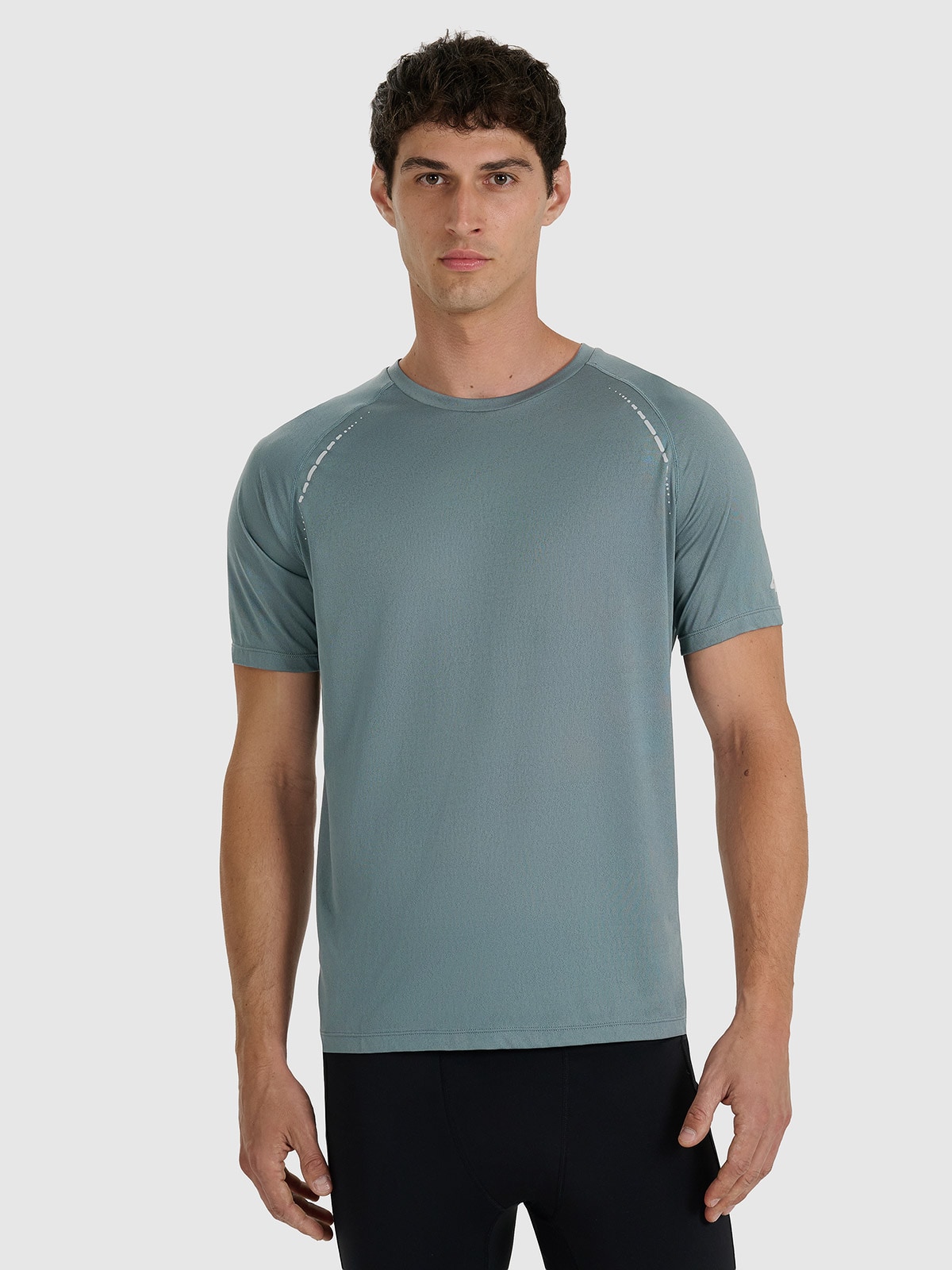 4F Koszulka do biegania szybkoschnąca męska - szara XXL