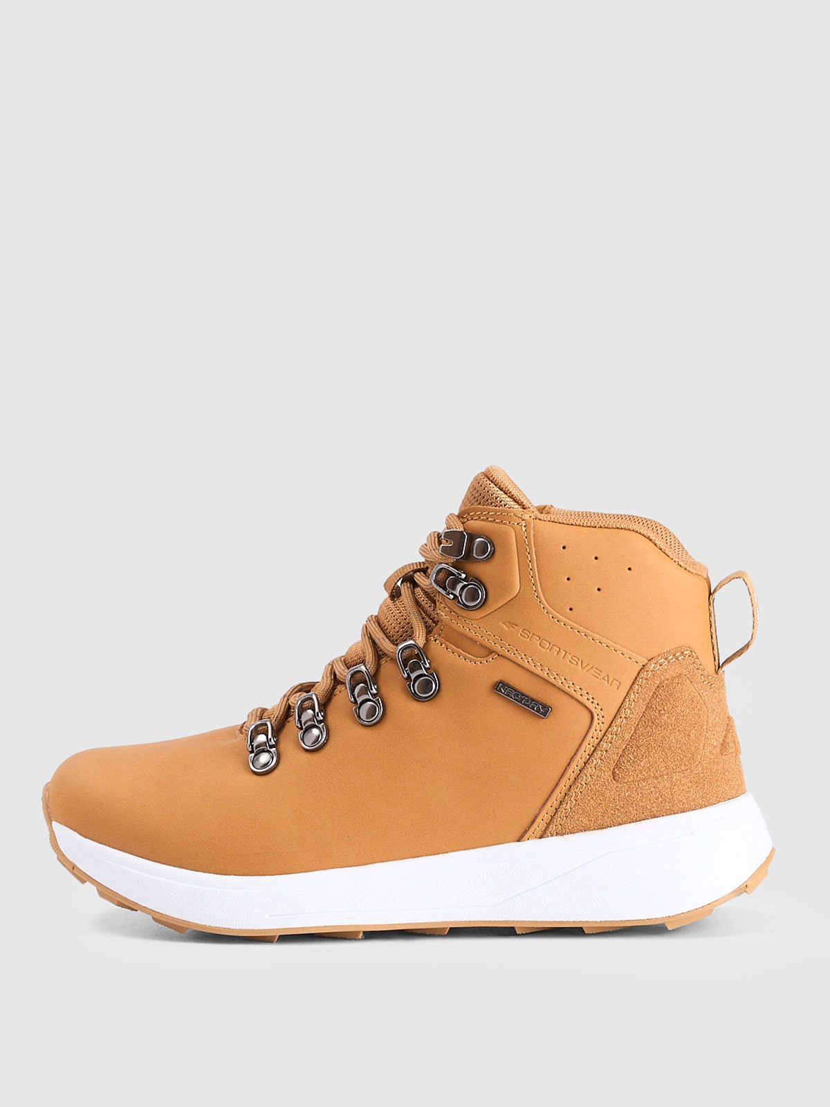 4F Buty zimowe ELEMENT z membraną chłopięce - brązowe 37